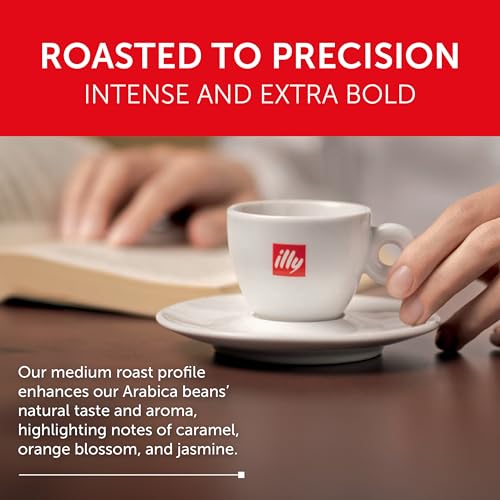 illy Espresso Capsules, Classico Medium Roast, 10 Count, 5 Pack