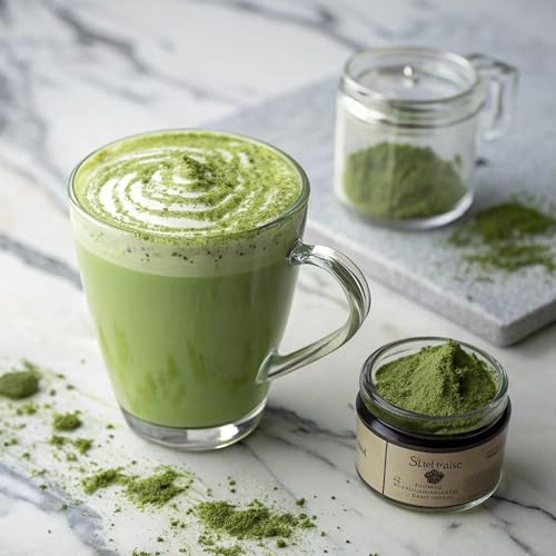 Sencha Eveyrday Natural USDA Organic Matcha Green Tea Powder Rich Antioxidant Revitalizing Body Helathy Gluten Free Product 100% Vegan Diet - 12oz (Pack of 1)