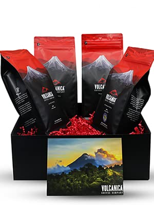Peaberry Coffee Connoisseur Ground Coffee Gift Box, 4-Pack