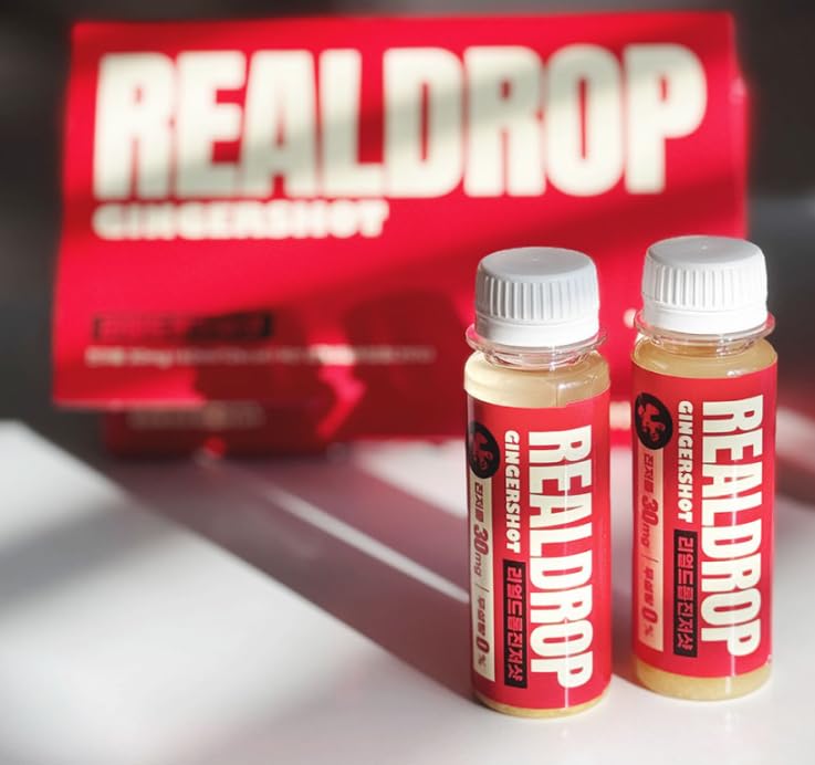 Real Drop Sugar-Free Korean Ginger Shots, 7-Pack