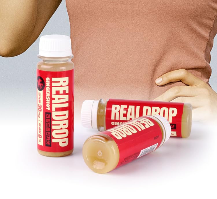 Real Drop Sugar-Free Korean Ginger Shots, 7-Pack