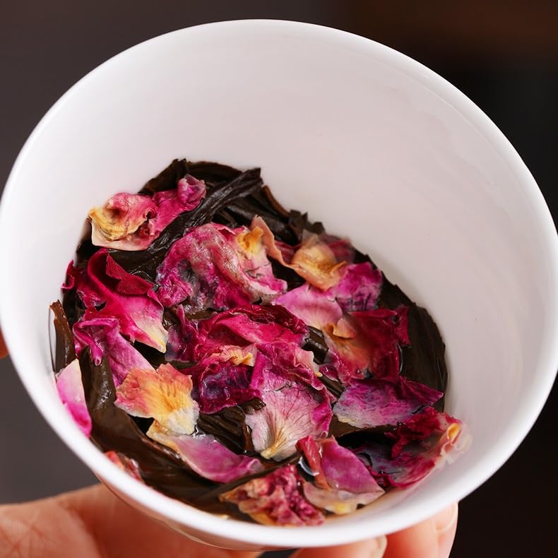 Chinese Kung Fu Rose Black Tea with Rose Blossoms, 250g/500g