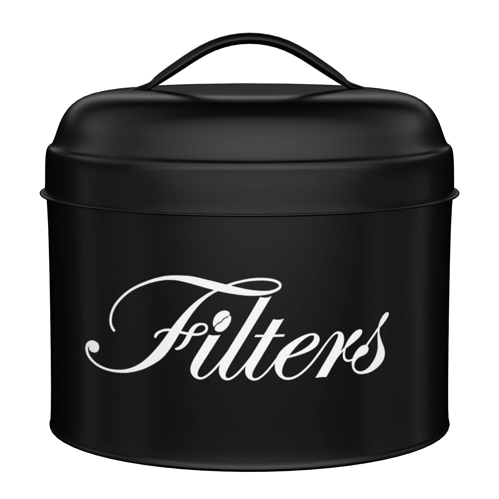 Coffee Filter Holder, Brown Basket Coffee Filter Storage with Lid