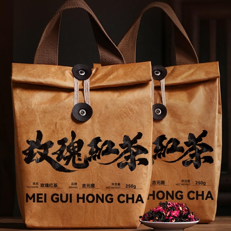 Chinese Kung Fu Rose Black Tea with Rose Blossoms, 250g/500g