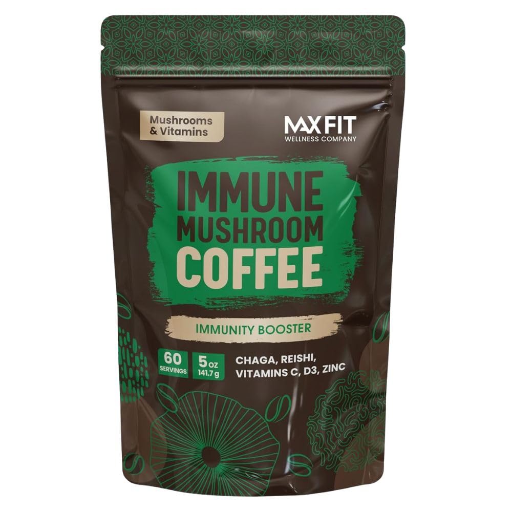 Instant Mushroom Coffee Blend with 10 Functional Mushrooms – 60 Servings