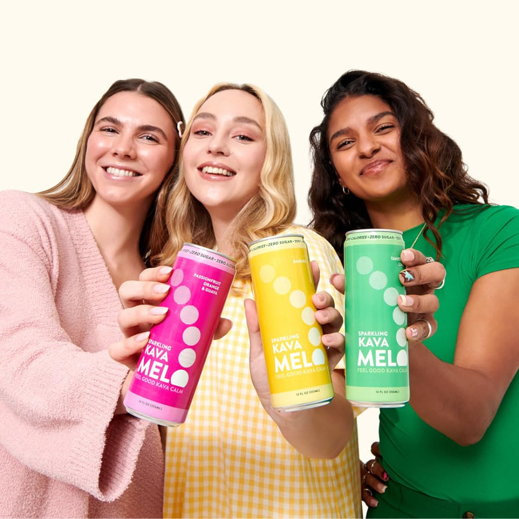 Melo Sparkling Kava Drink Variety Bundle, Tahitian Lime