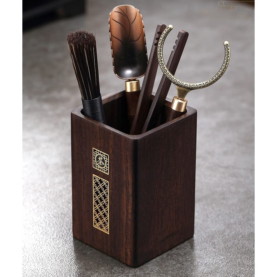 Ebony Six Gentlemen Kung Fu Tea Ceremony Tool Set