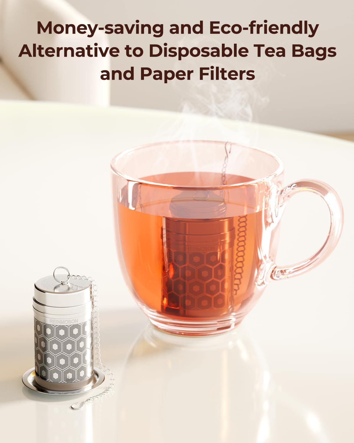 Reinmoson Tea Infuser for Loose Tea & Spice Infusers
