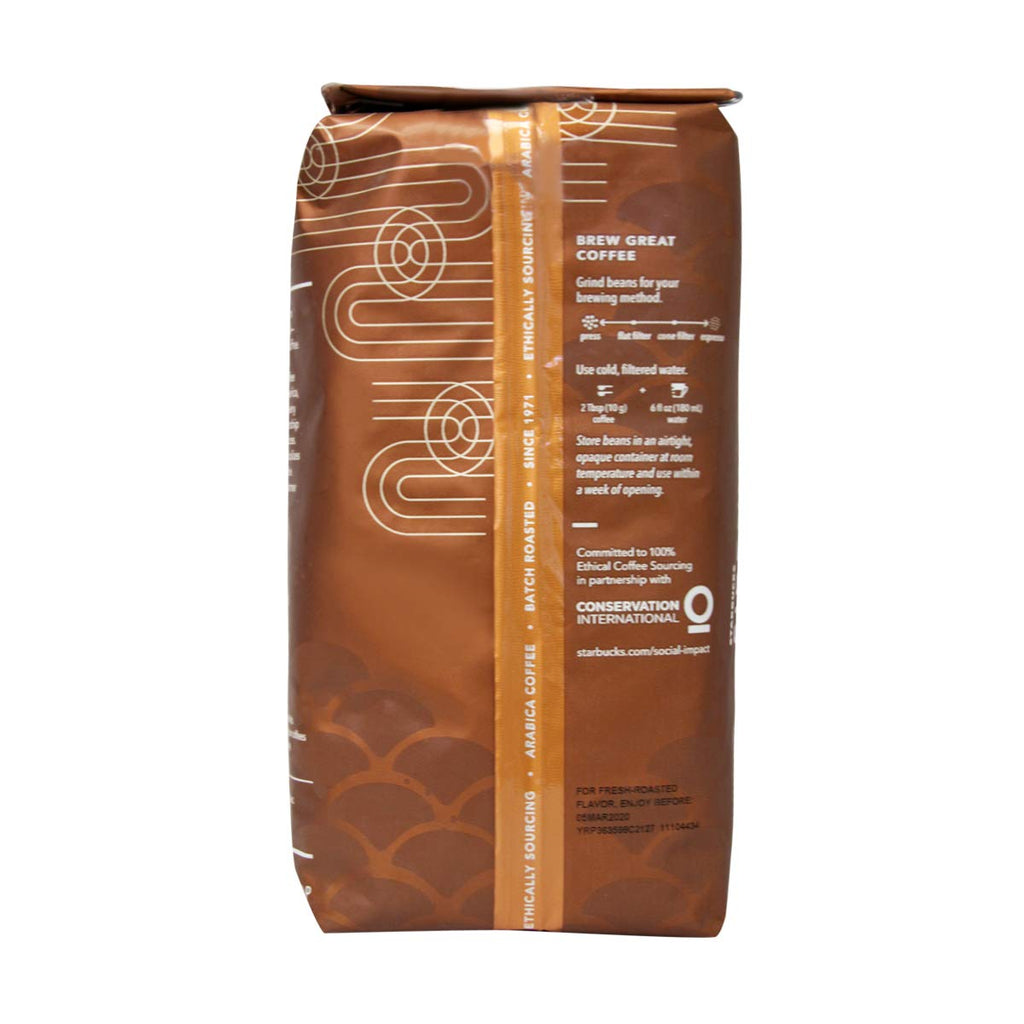 Starbucks Whole Bean Caffeinated Bag No medium_roast