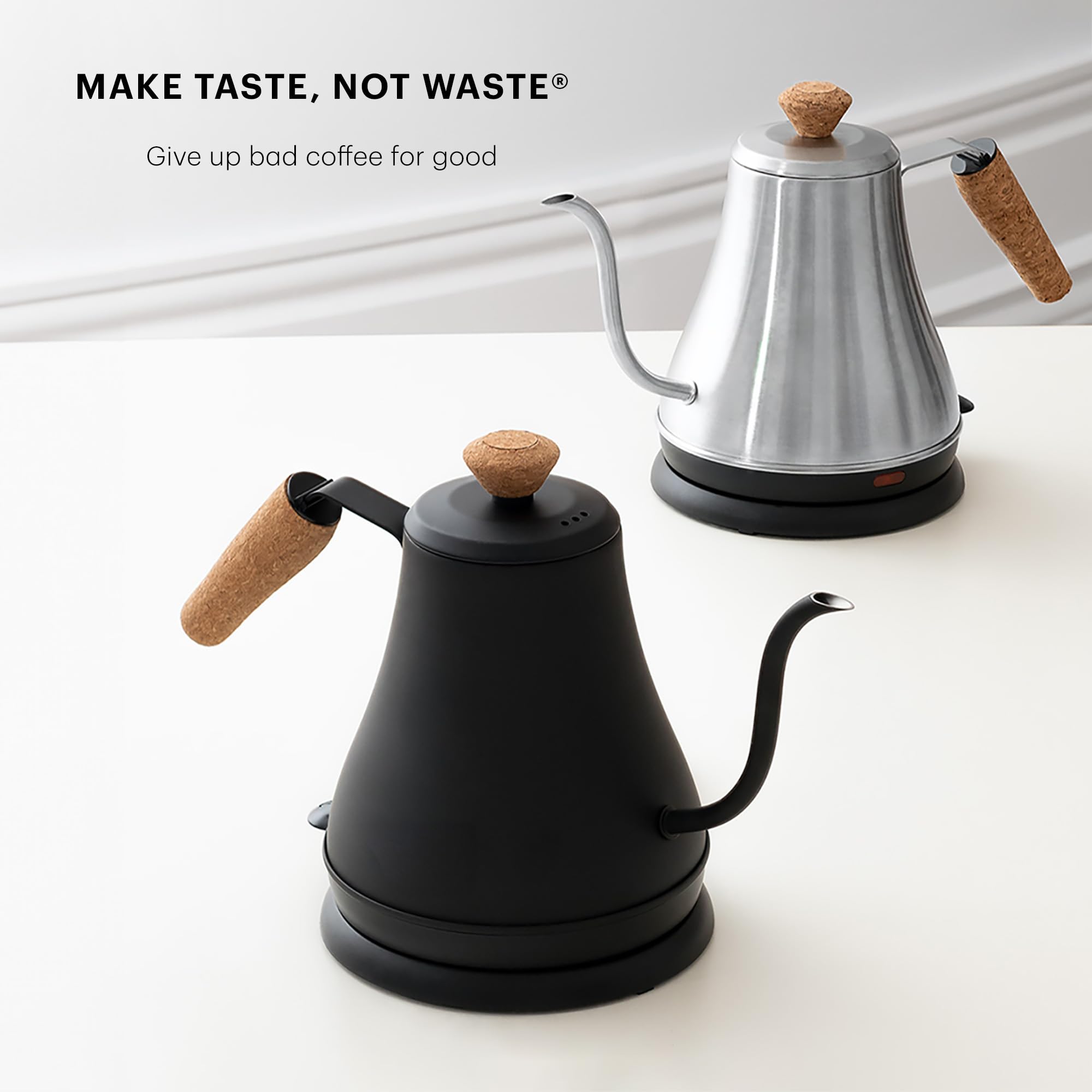 Bodum 27oz Bistro Gooseneck Electric Water Kettle, Pour Over Coffee & Tea