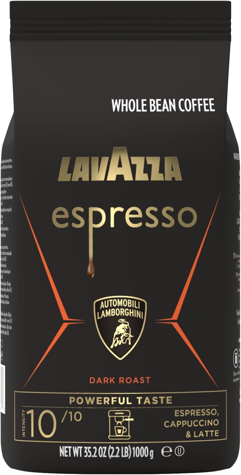 Whole Bean Caffeine Crema e Aroma Packet Espresso