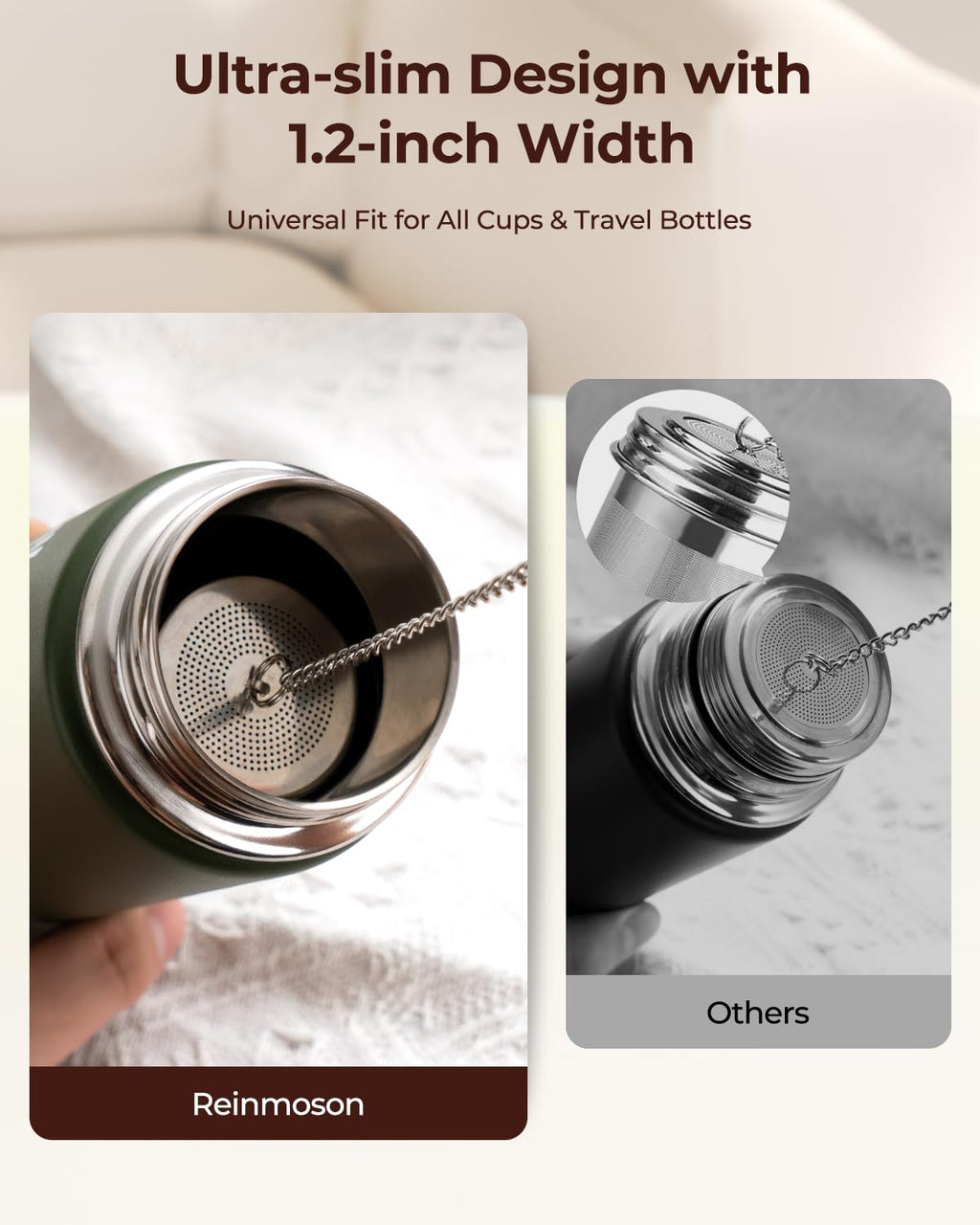 Reinmoson Tea Infuser for Loose Tea & Spice Infusers