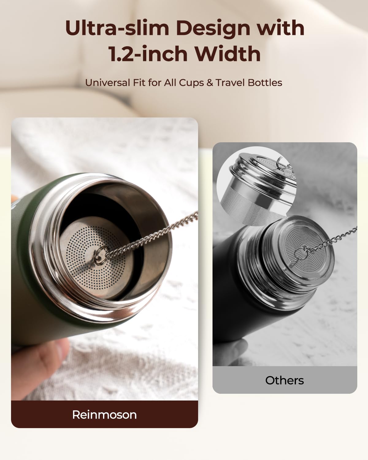 Reinmoson Tea Infuser for Loose Tea & Spice Infusers