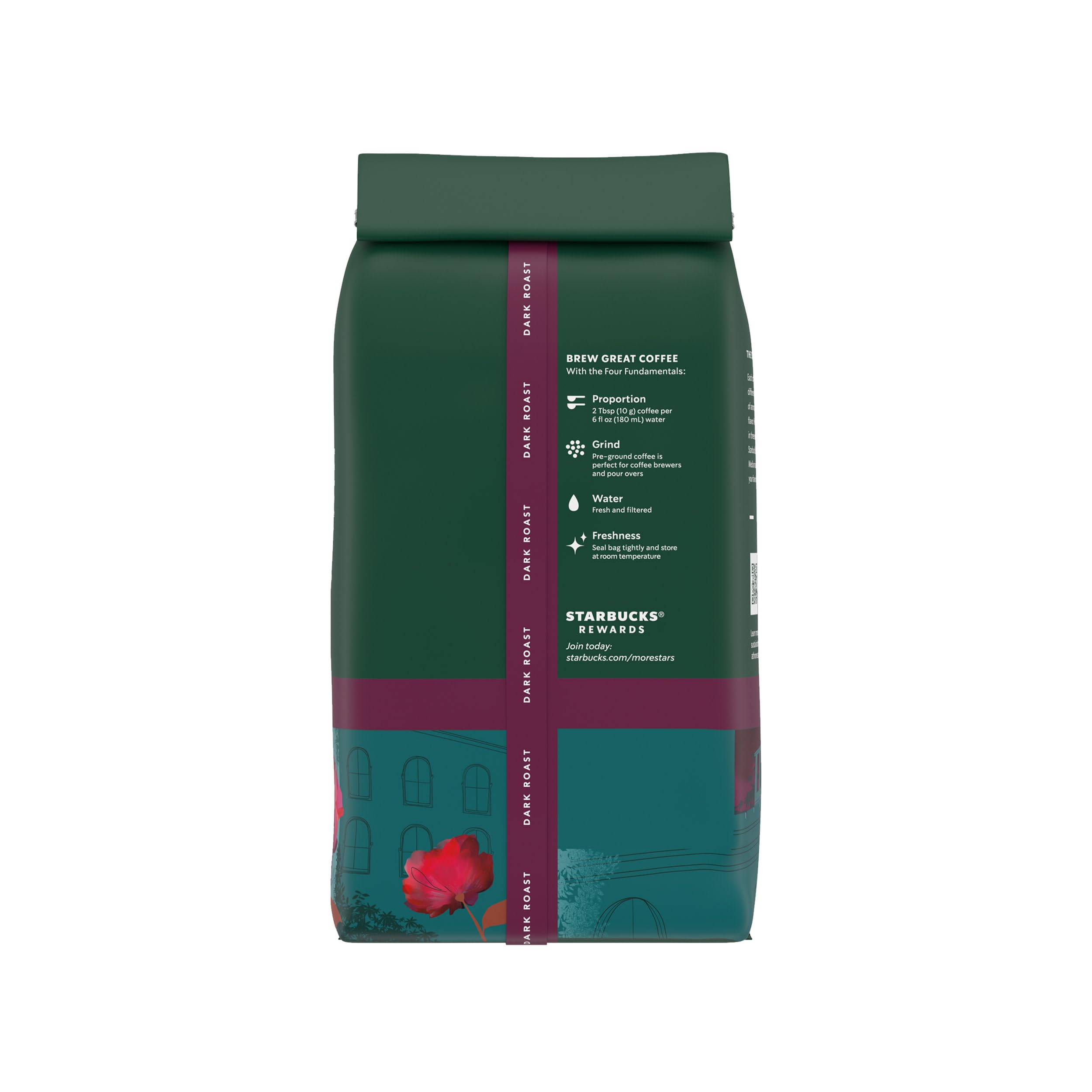 Starbucks Ground Coffee, Dark Roast Coffee, Espresso Roast, 100% Arabica, 1 bag (28 oz)