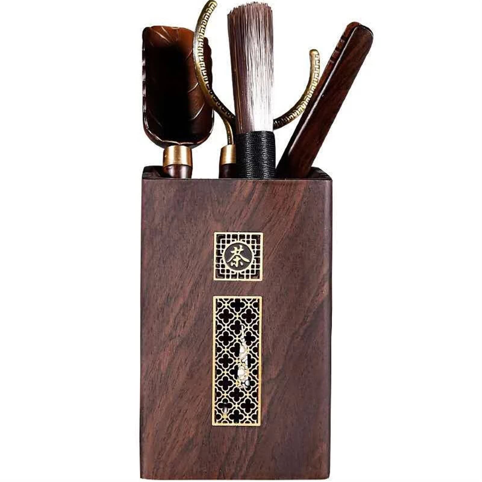 Ebony Six Gentlemen Kung Fu Tea Ceremony Tool Set