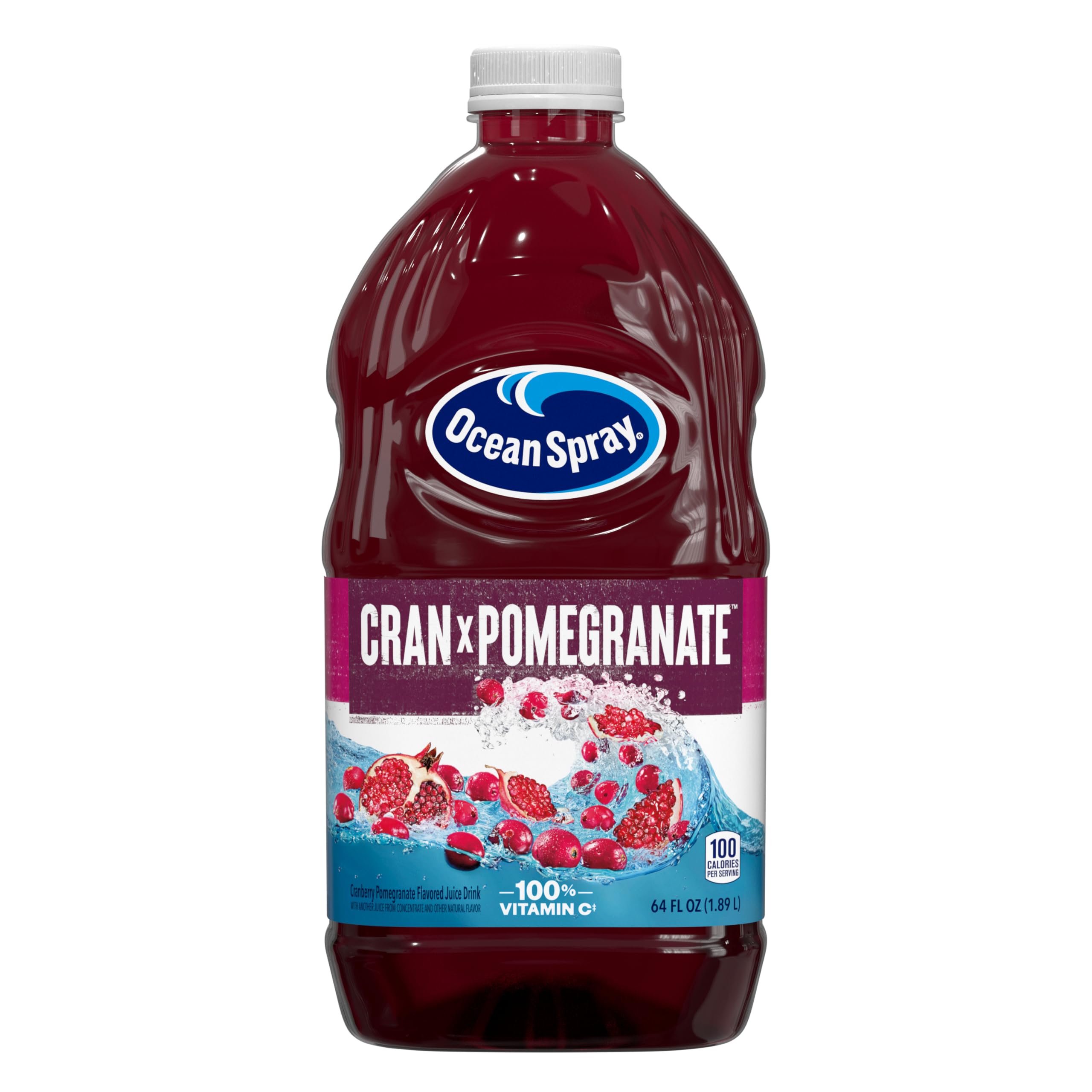 Ocean Spray® Cranberry Juice Cocktail with Calcium, 64 Fl Oz Bottle (Pack of 8)