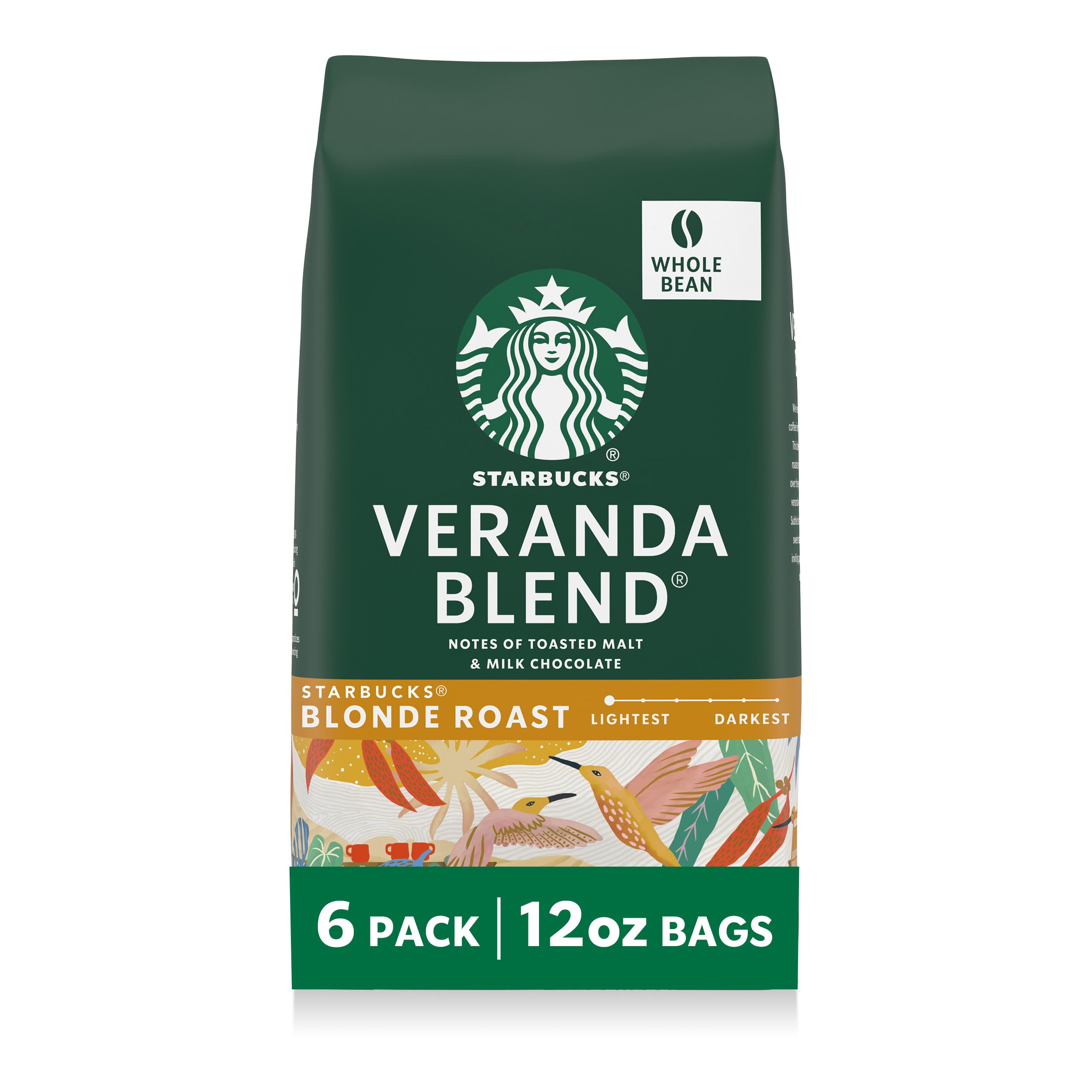 Starbucks Whole Bean Caffeinated Bag No light_roast