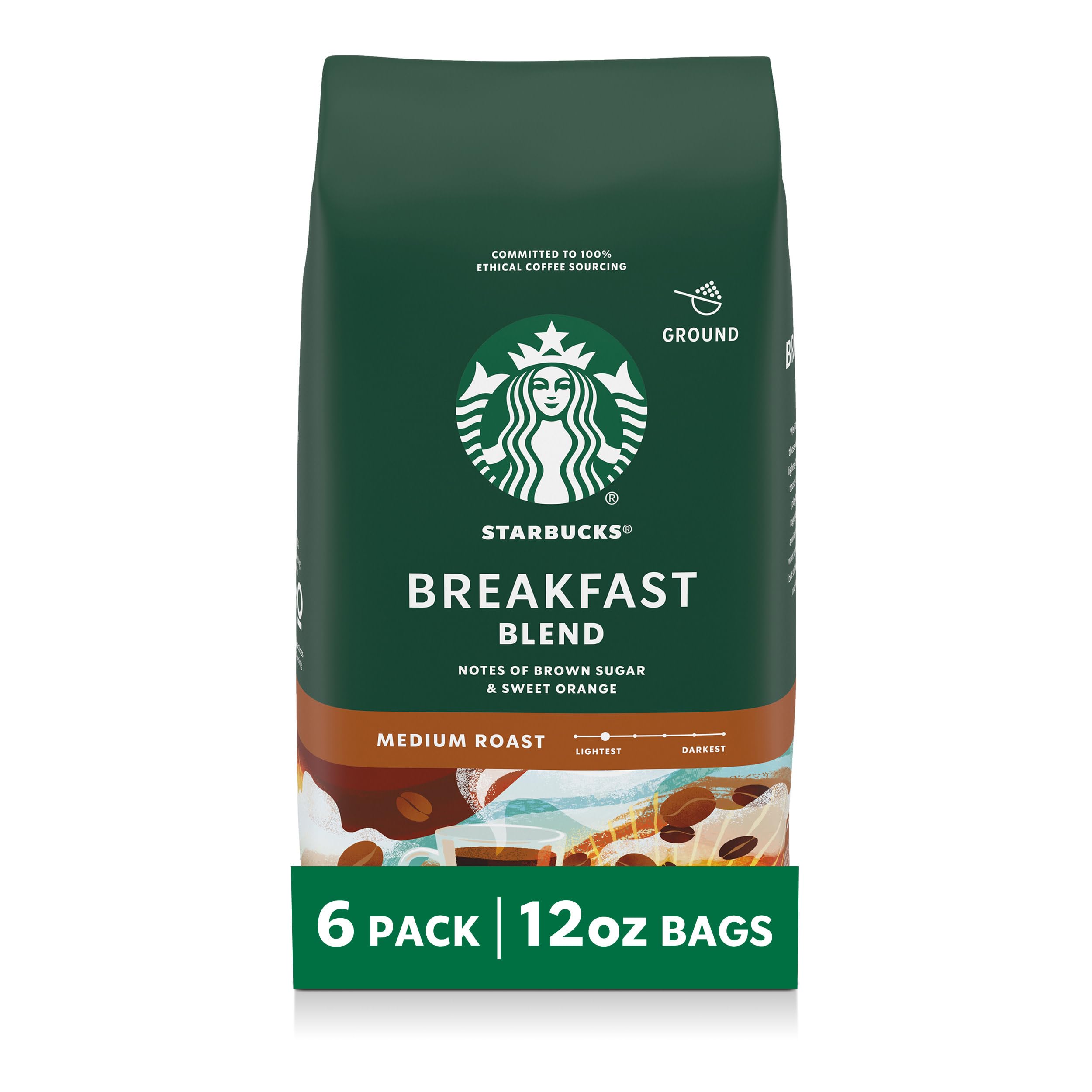 Starbucks Ground Caffeinated Bag No medium_roast