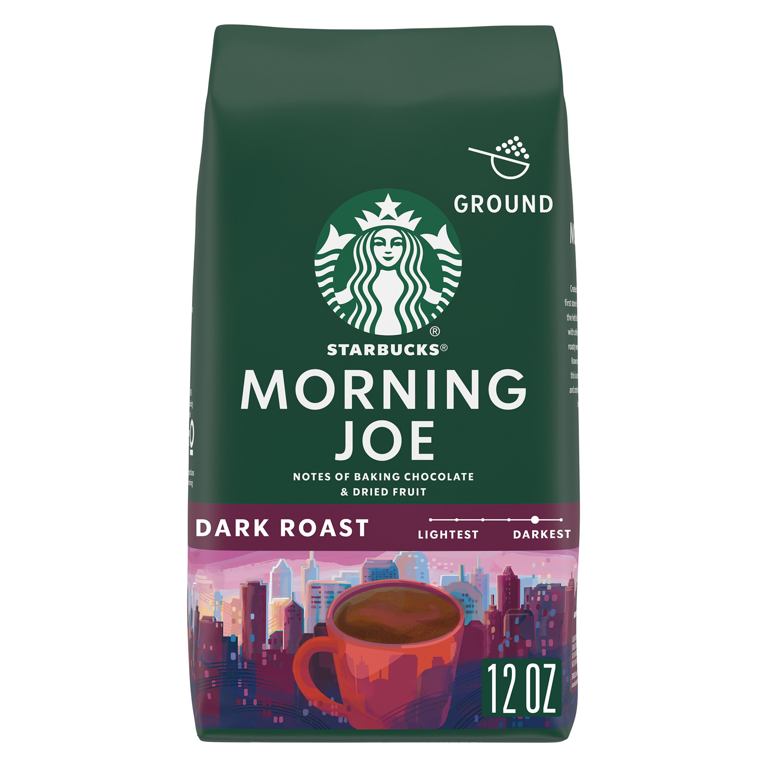 Starbucks Ground Coffee, Dark Roast Coffee, Espresso Roast, 100% Arabica, 1 bag (28 oz)