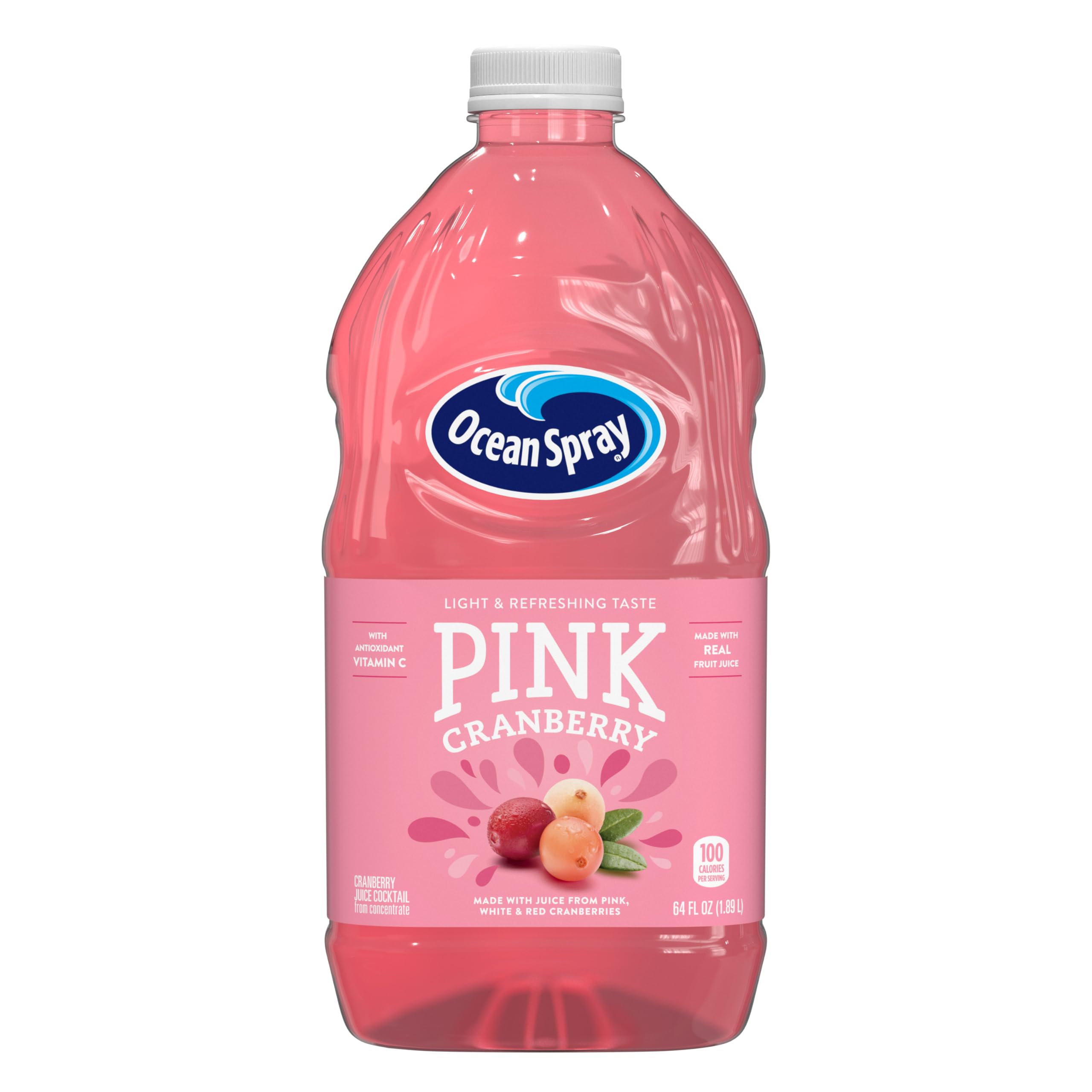 Ocean Spray® Cranberry Juice Cocktail with Calcium, 64 Fl Oz Bottle (Pack of 8)