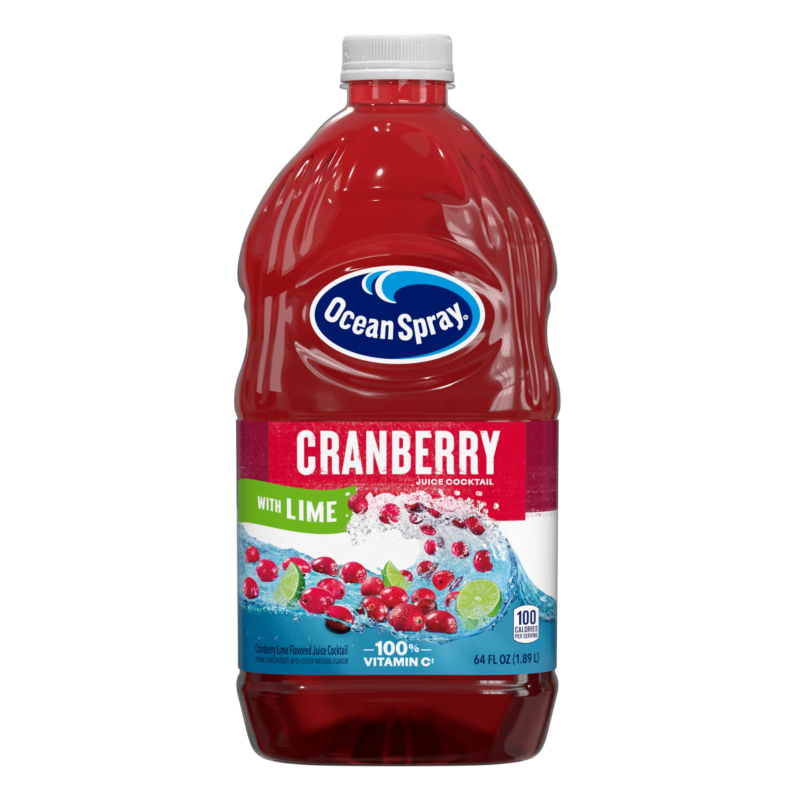 Ocean Spray® Cranberry Juice Cocktail with Calcium, 64 Fl Oz Bottle (Pack of 8)