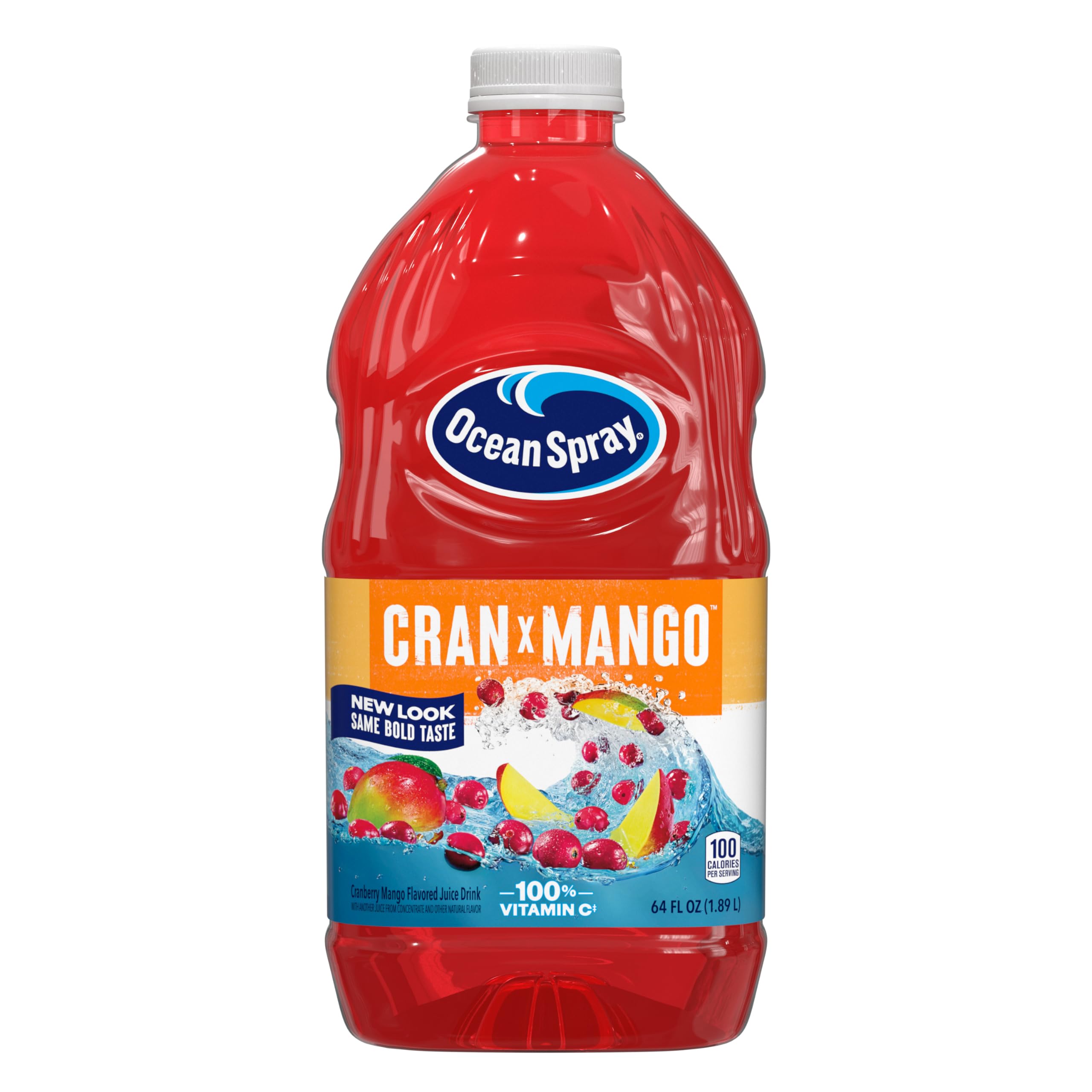 Ocean Spray® Cranberry Juice Cocktail with Calcium, 64 Fl Oz Bottle (Pack of 8)