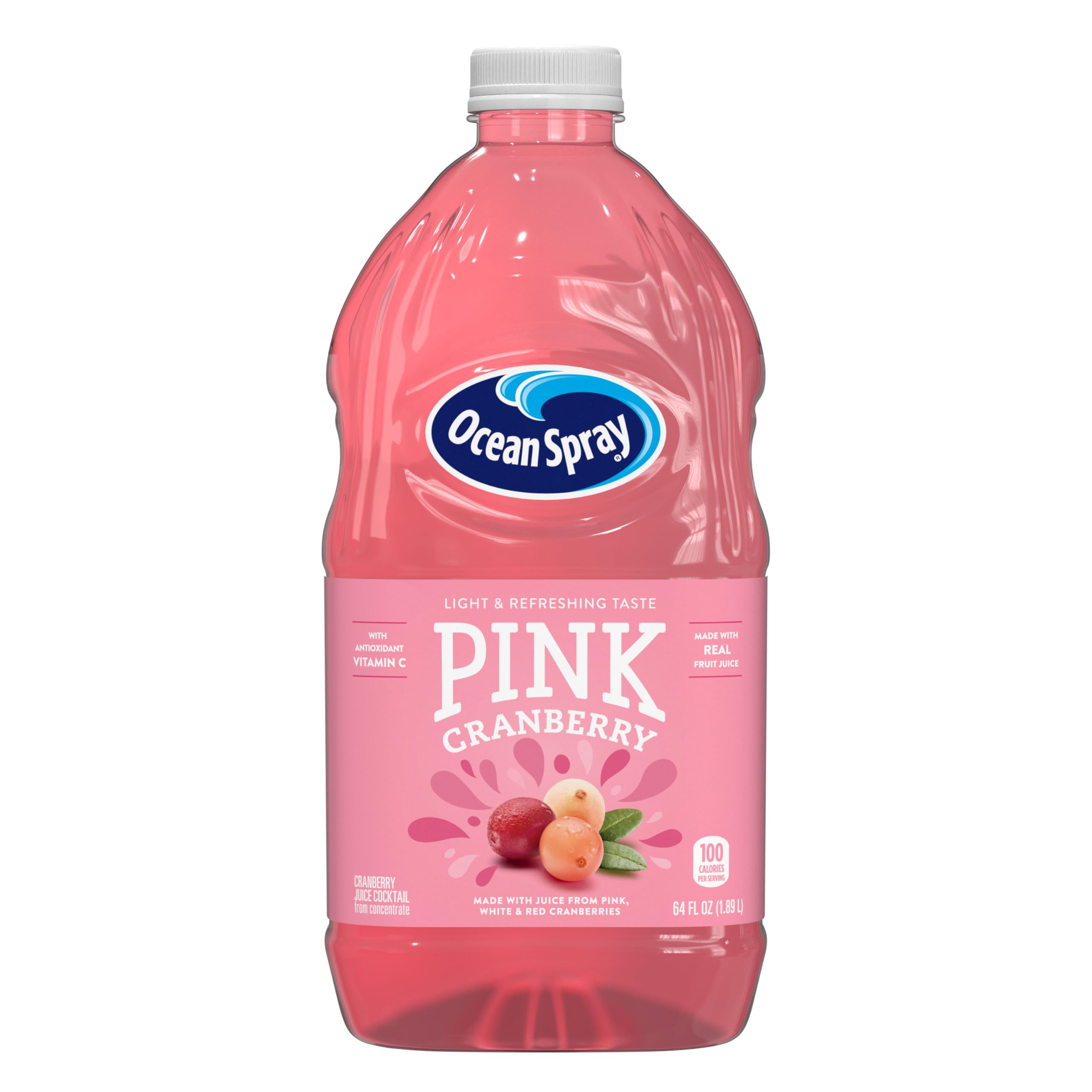 Ocean Spray® Cranberry Juice Cocktail with Calcium, 64 Fl Oz Bottle (Pack of 8)