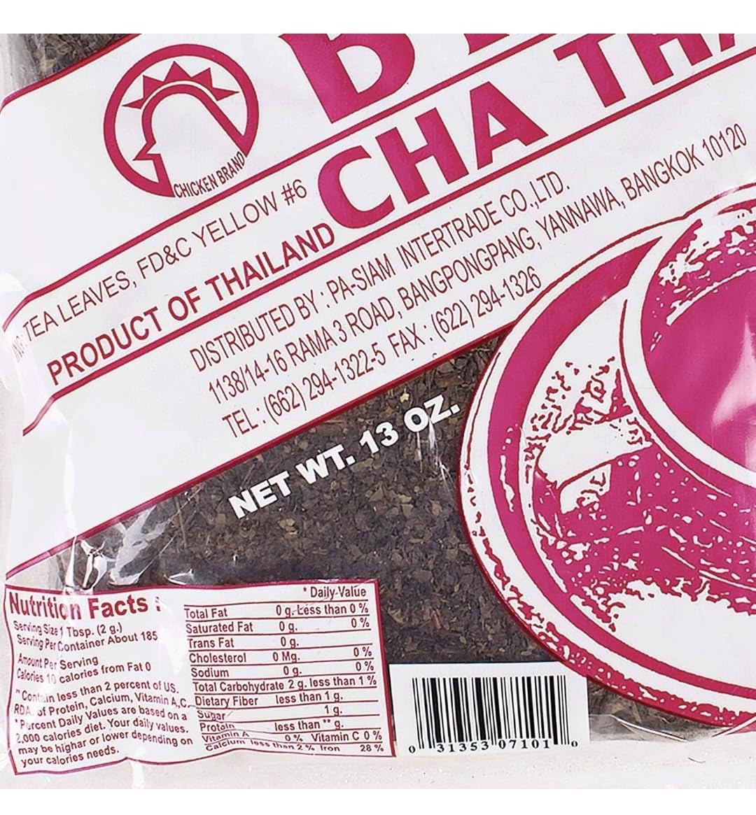 Cha Thai Tea Leaves Imported from Thailand, 30-Bag Case