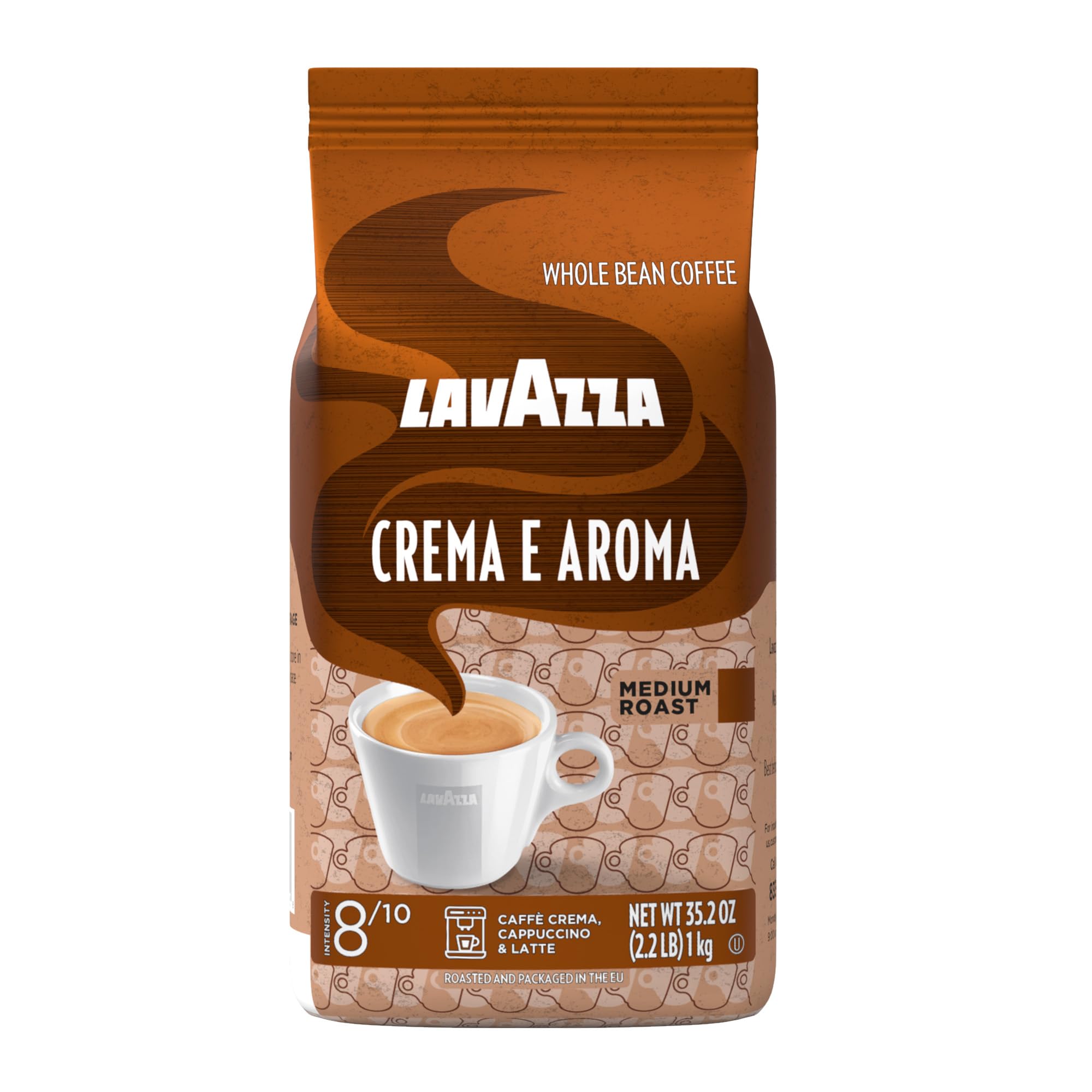 Whole Bean Caffeine Crema e Aroma Packet Espresso