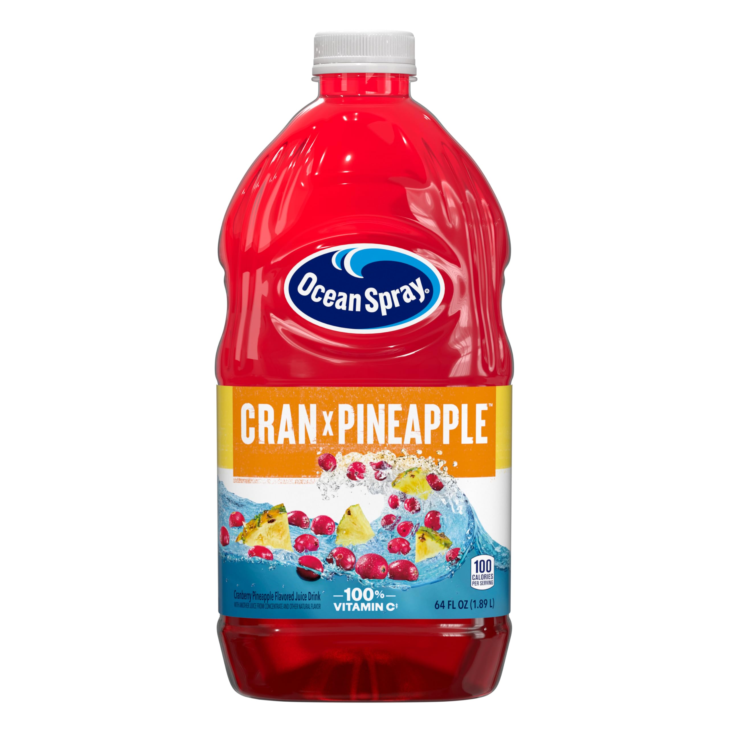 Ocean Spray® Cranberry Juice Cocktail with Calcium, 64 Fl Oz Bottle (Pack of 8)