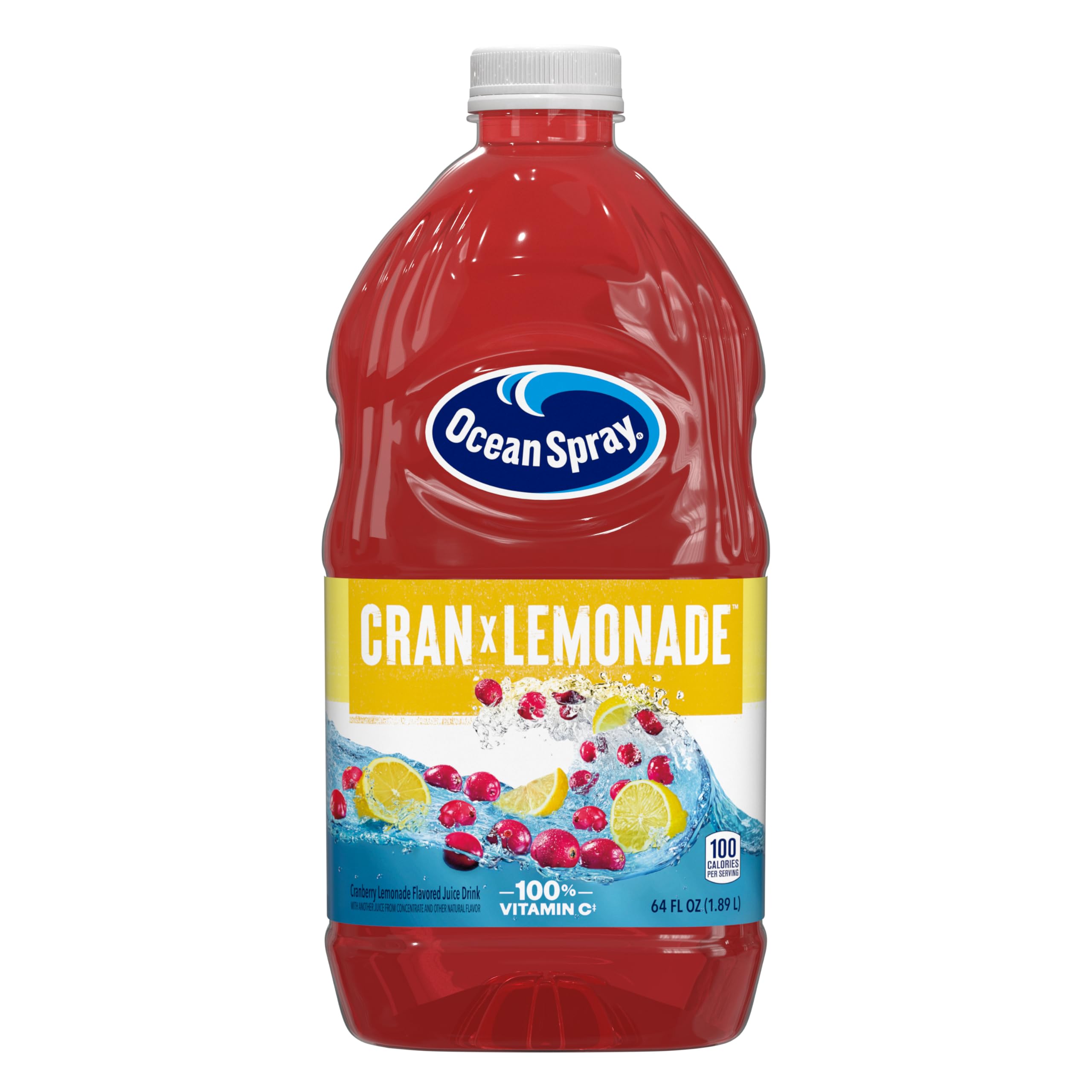 Ocean Spray® Cranberry Juice Cocktail with Calcium, 64 Fl Oz Bottle (Pack of 8)