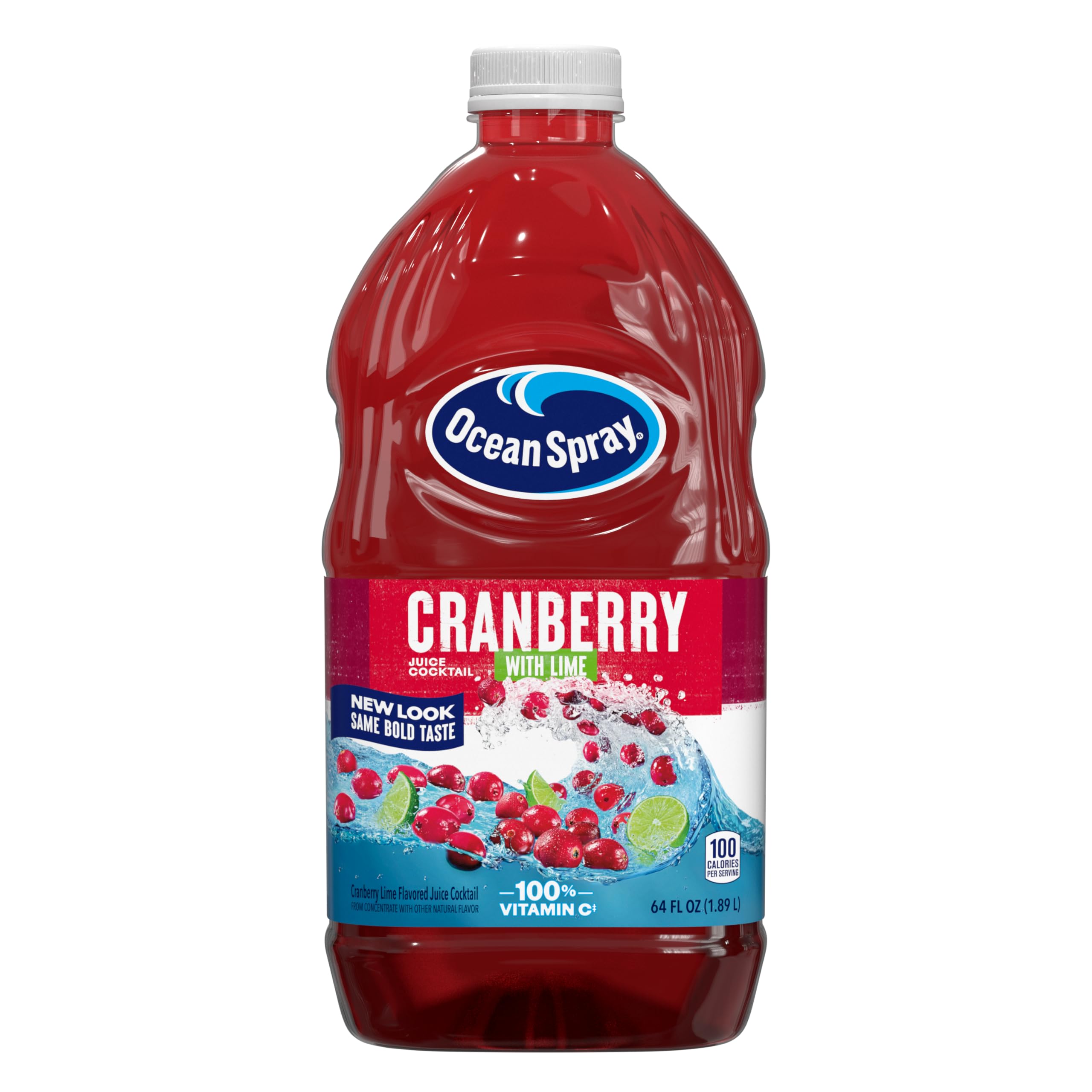 Ocean Spray® Cranberry Juice Cocktail with Calcium, 64 Fl Oz Bottle (Pack of 8)