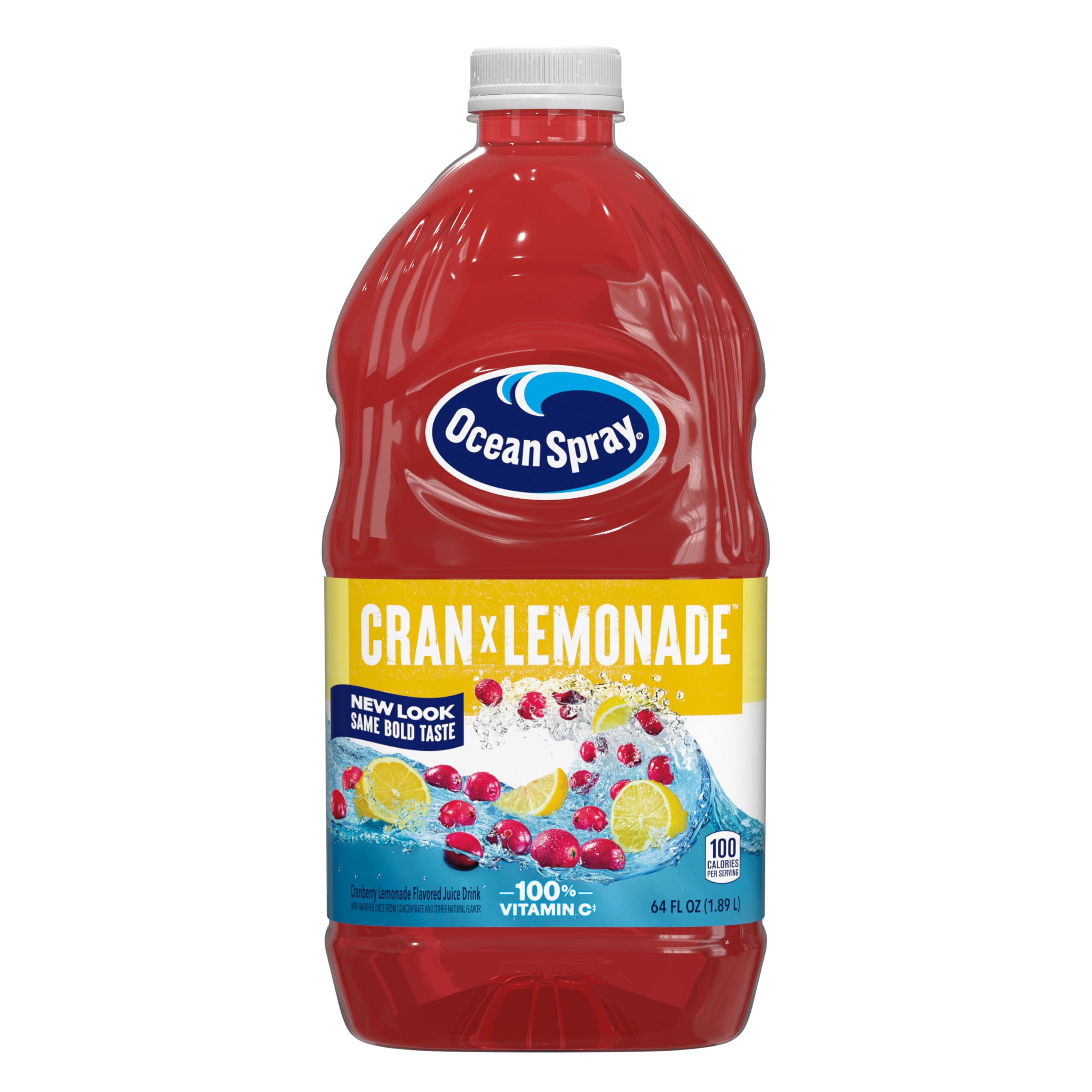 Ocean Spray® Cranberry Juice Cocktail with Calcium, 64 Fl Oz Bottle (Pack of 8)