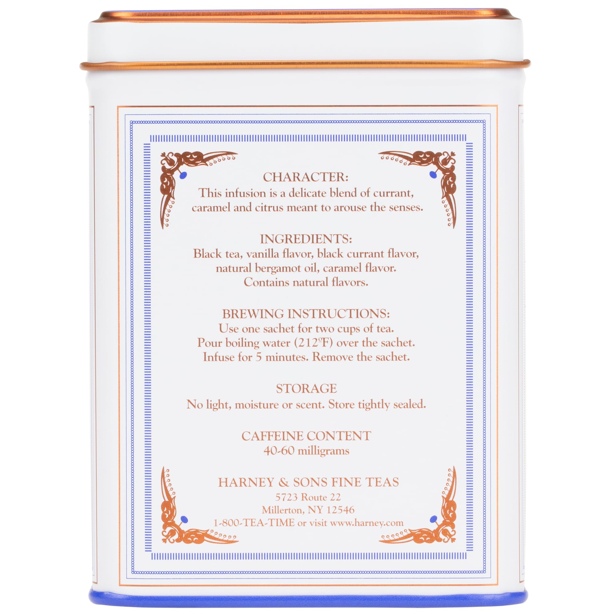Harney & Sons Paris Black Tea – 20 Sachets | Fruity Vanilla & Caramel Blend with Hint of Lemony Bergamot