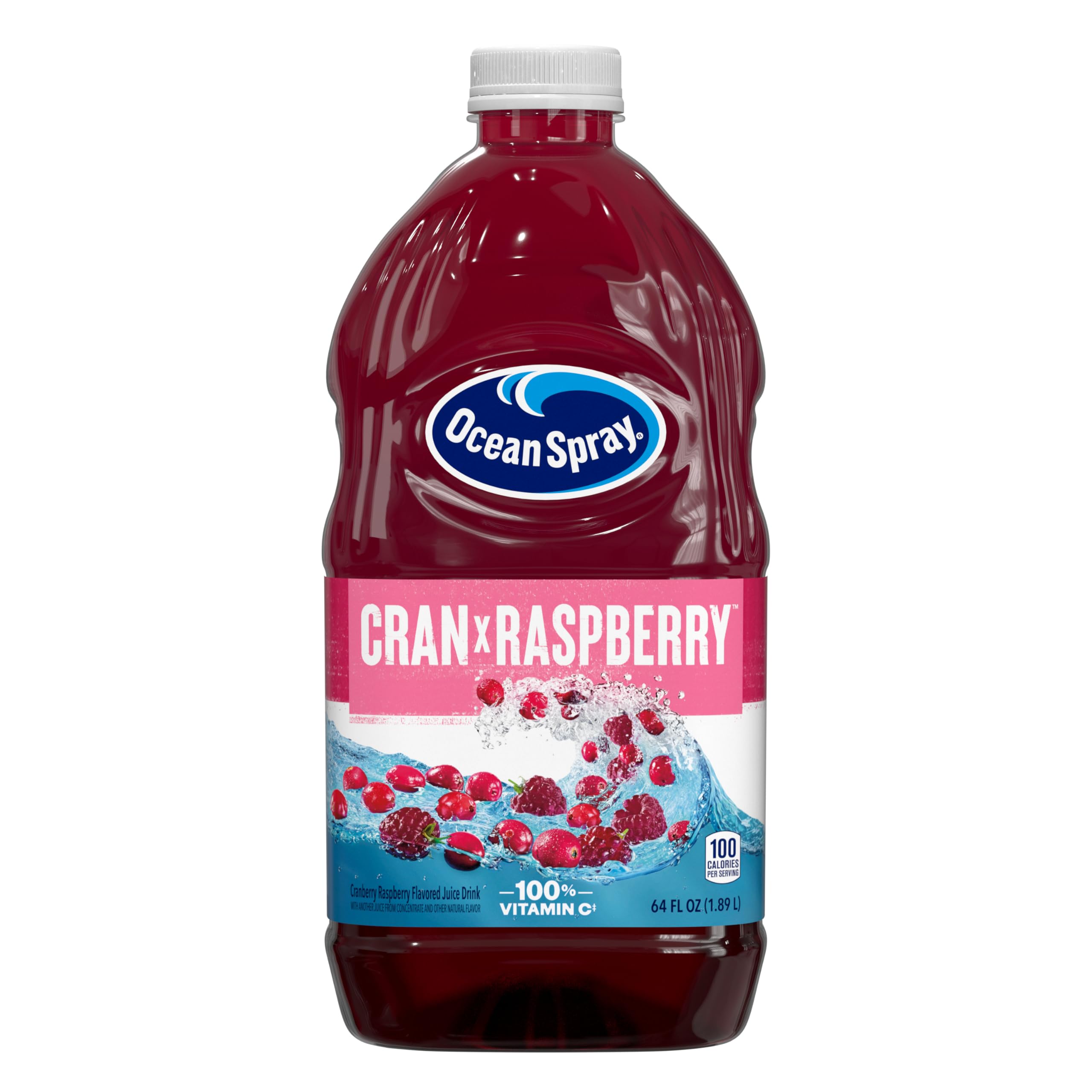 Ocean Spray® Cranberry Juice Cocktail with Calcium, 64 Fl Oz Bottle (Pack of 8)