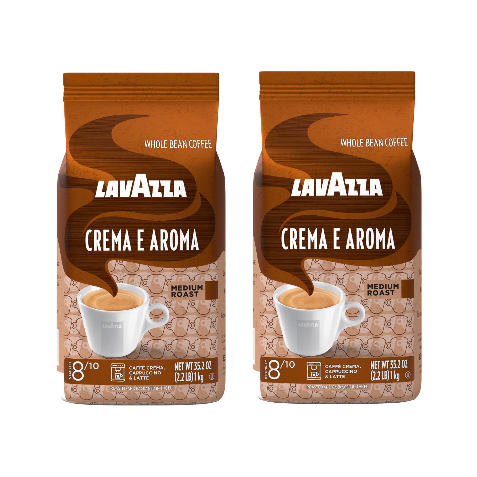 Whole Bean Caffeine Crema e Aroma Packet Espresso
