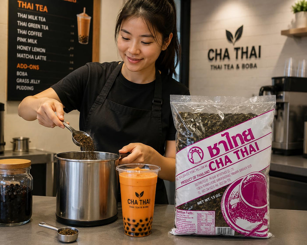 Cha Thai Tea Leaves Imported from Thailand, 30-Bag Case