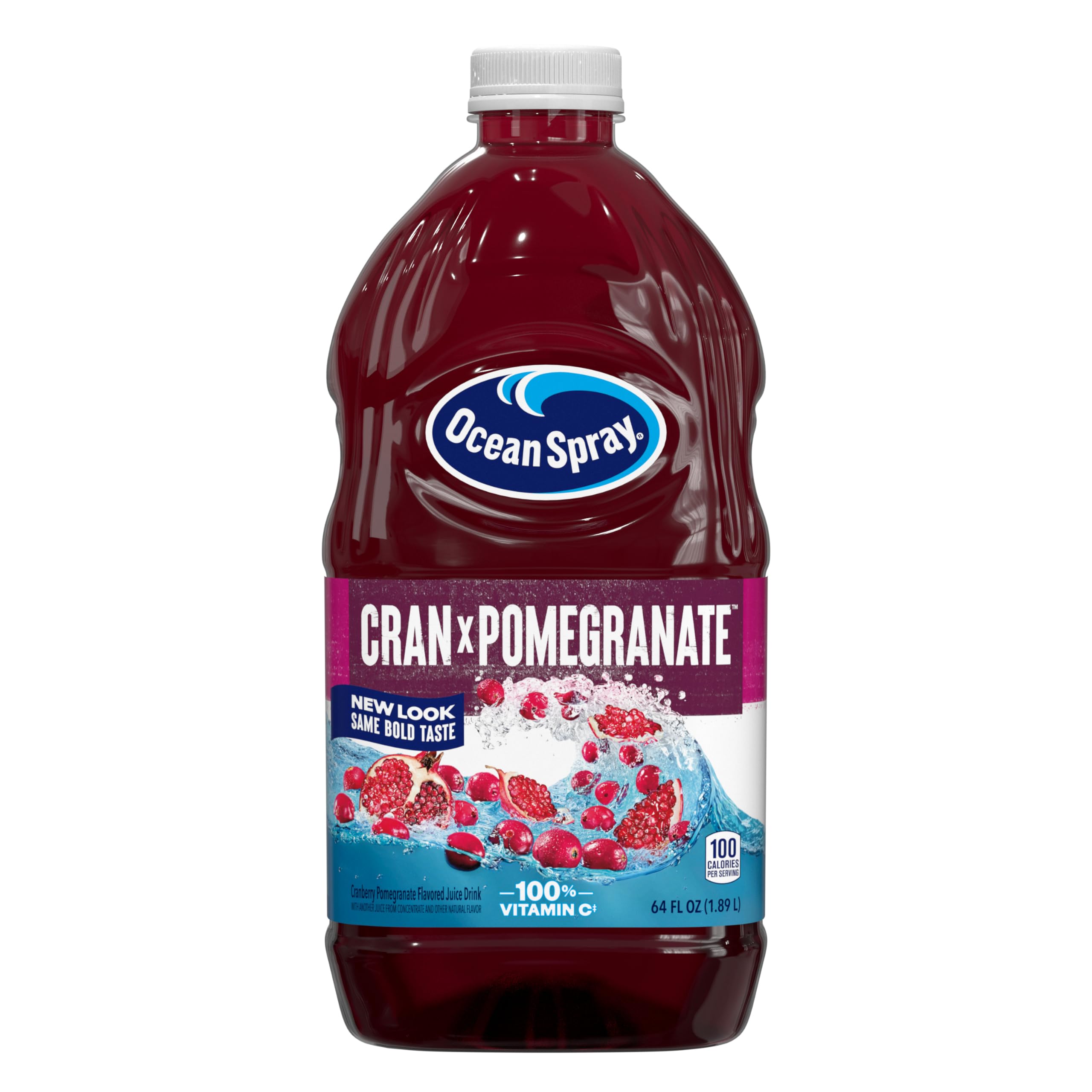 Ocean Spray® Cranberry Juice Cocktail with Calcium, 64 Fl Oz Bottle (Pack of 8)