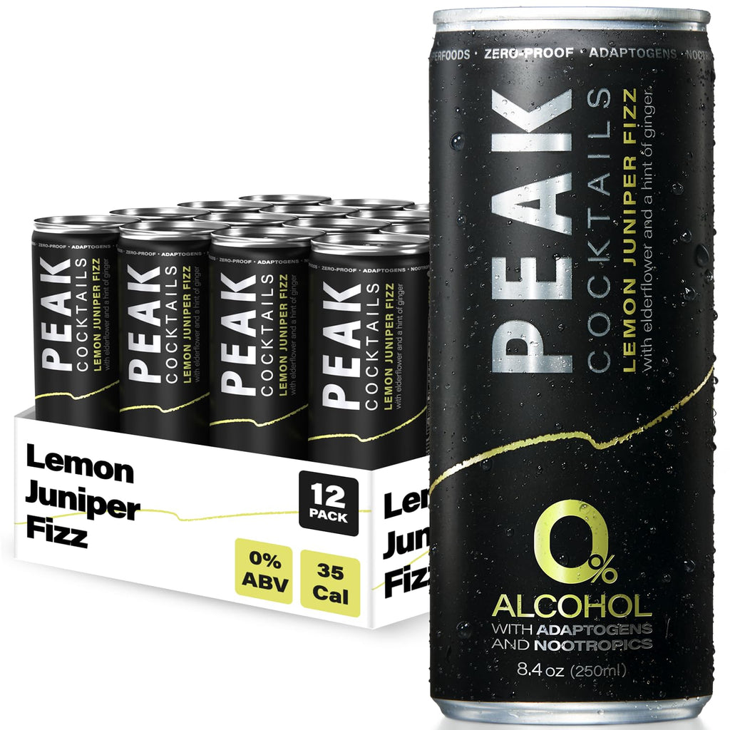 Peak Cocktails Lemon Juniper Fizz Non-Alcoholic Drink
