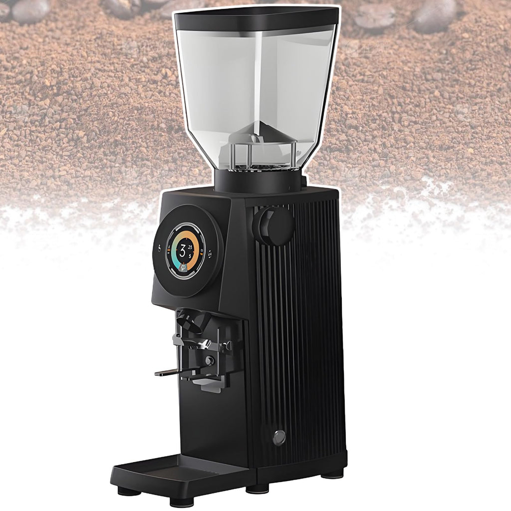 VNMUDZEO Electric Flat Burr Coffee Grinder for Espresso
