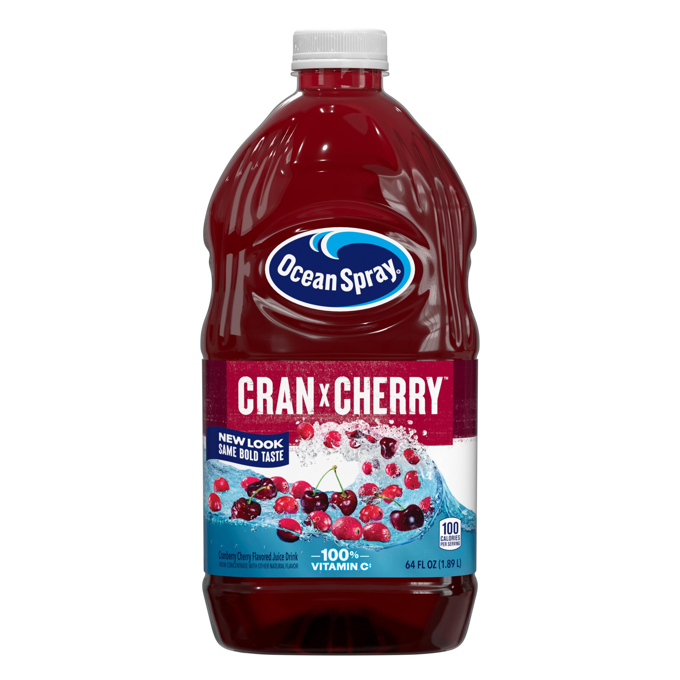 Ocean Spray® Cranberry Juice Cocktail with Calcium, 64 Fl Oz Bottle (Pack of 8)