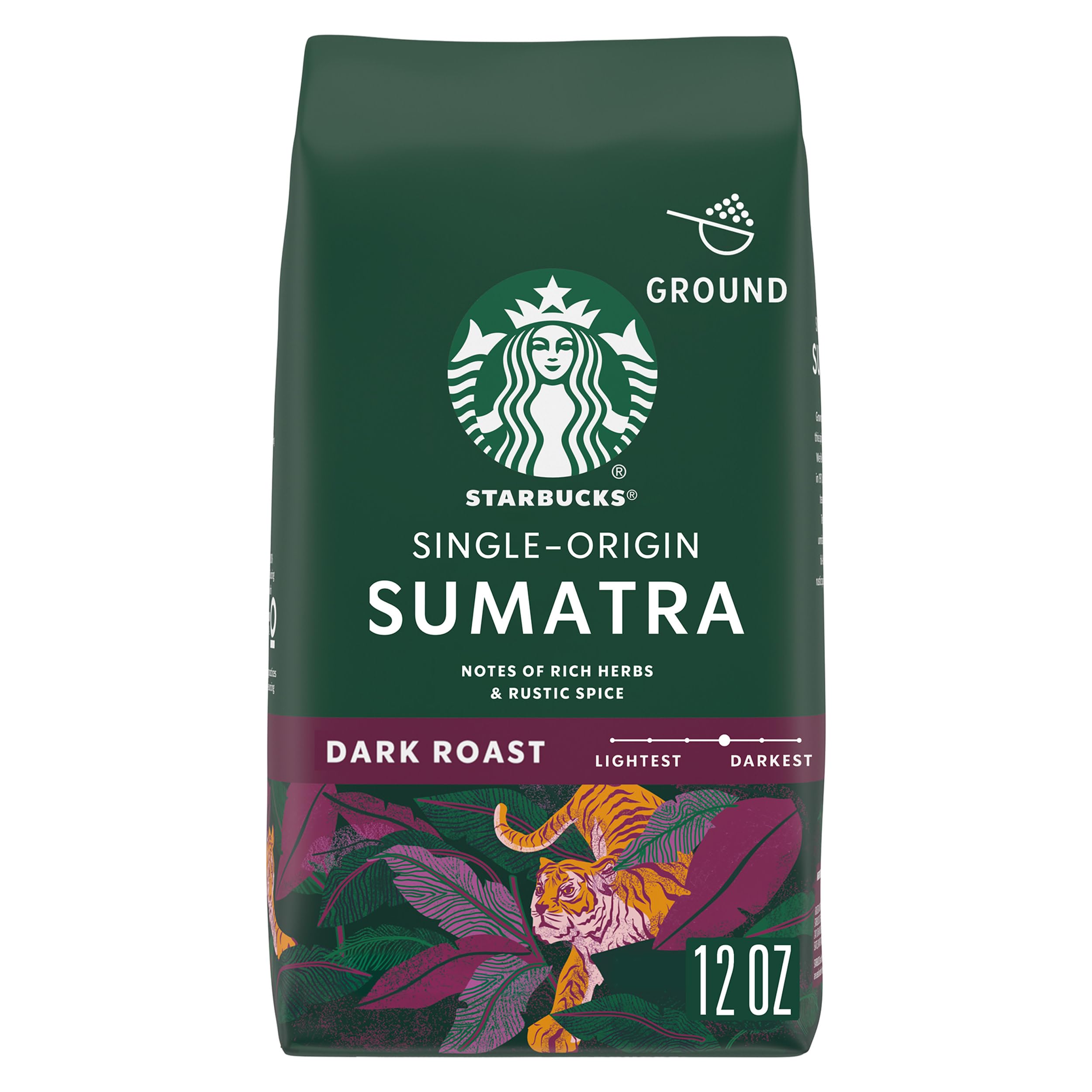 Starbucks Ground Coffee, Dark Roast Coffee, Espresso Roast, 100% Arabica, 1 bag (28 oz)