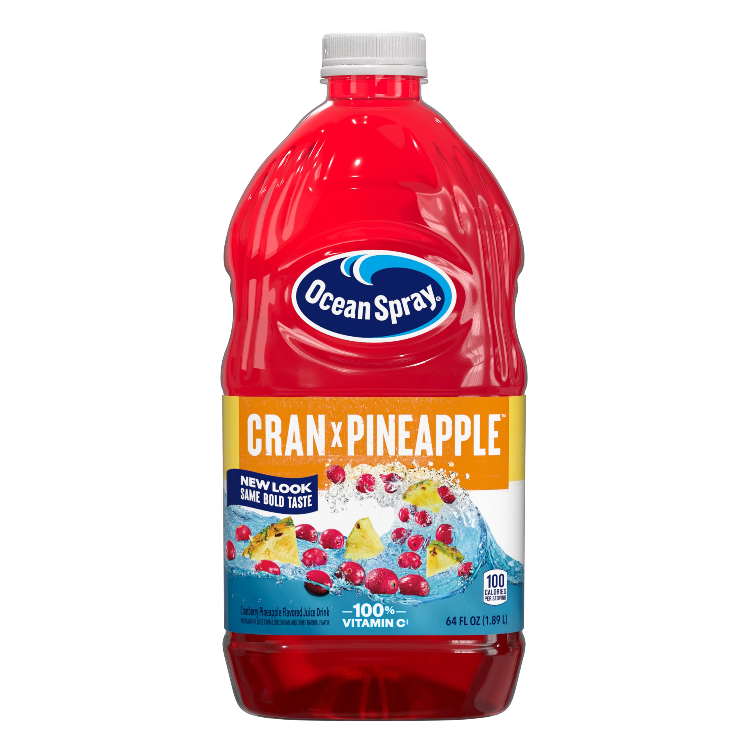 Ocean Spray® Cranberry Juice Cocktail with Calcium, 64 Fl Oz Bottle (Pack of 8)