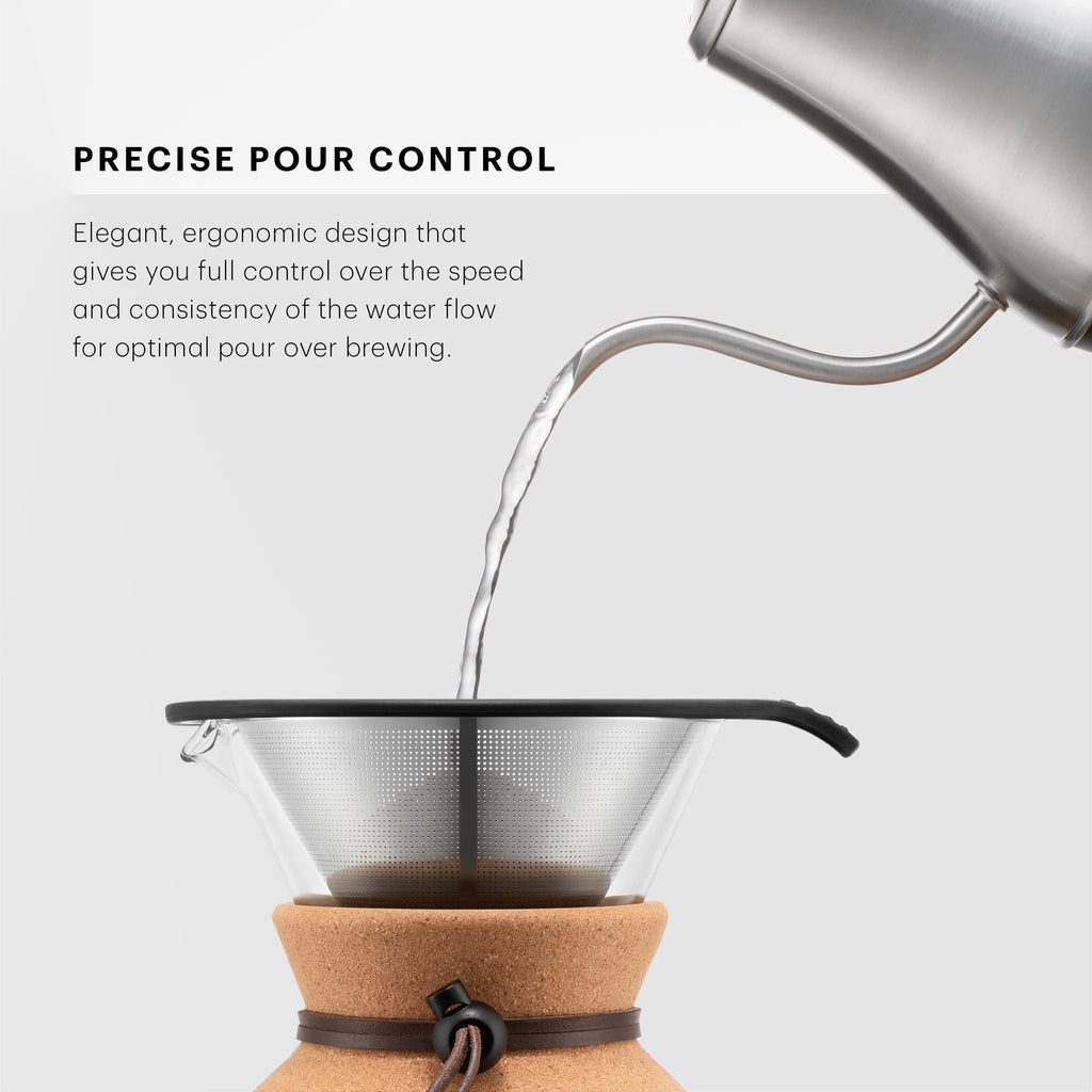 Bodum 27oz Bistro Gooseneck Electric Water Kettle, Pour Over Coffee & Tea