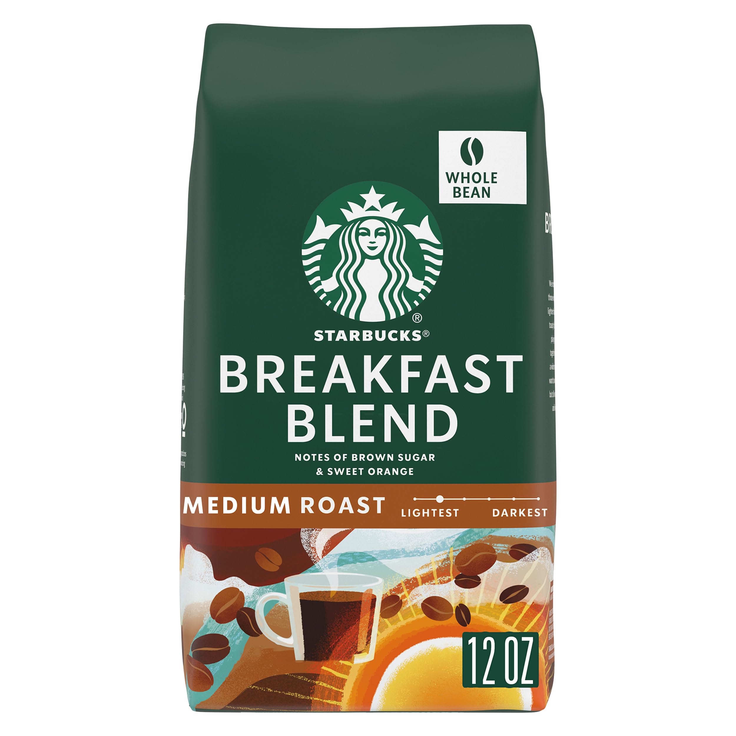 Starbucks Whole Bean Caffeinated Bag No medium_roast