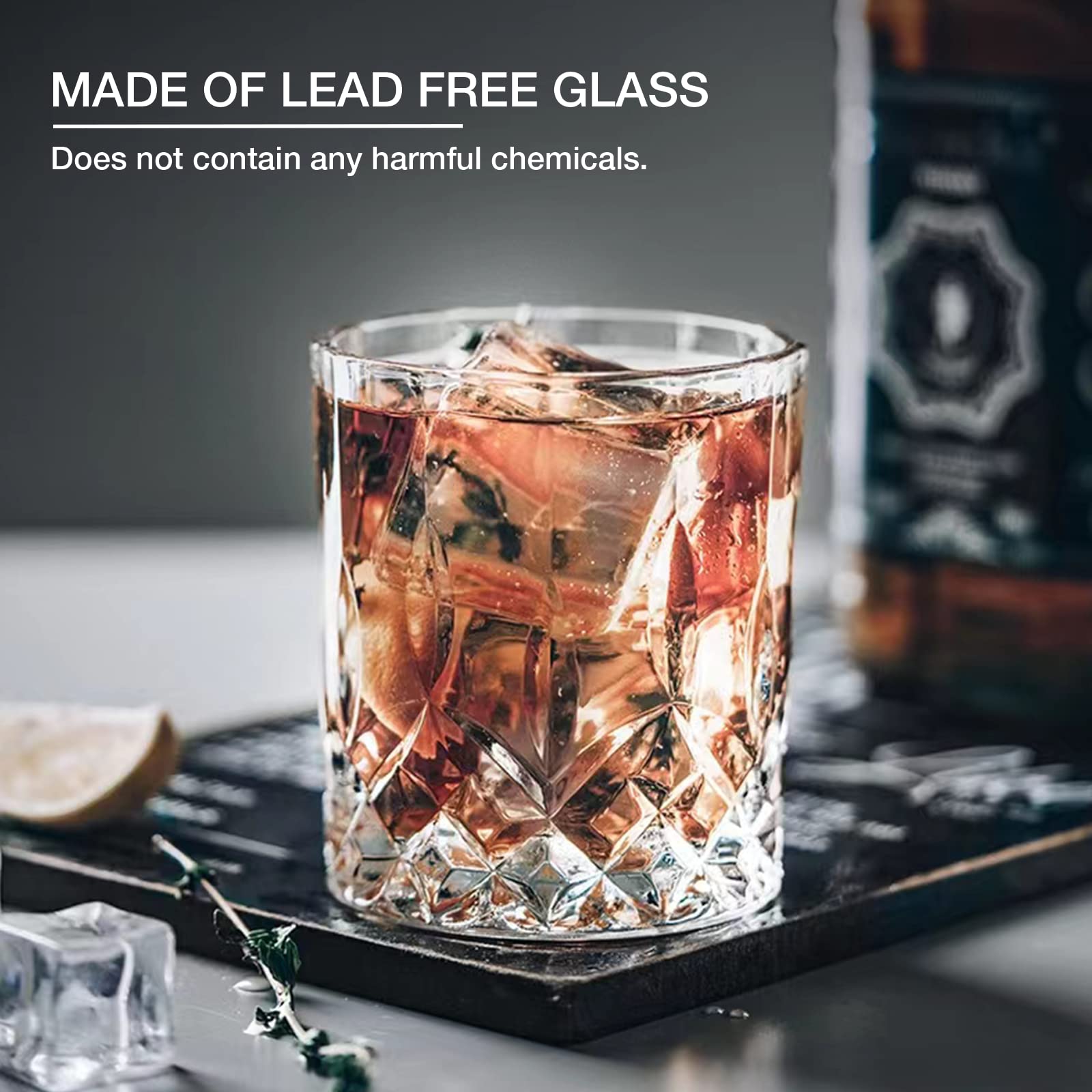 Qipecedm Crystal Drinking Glasses
