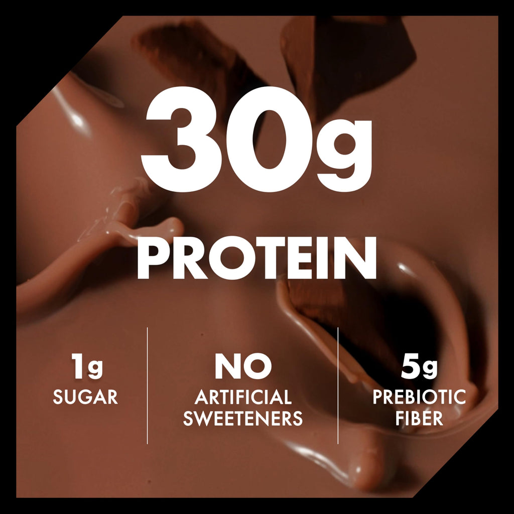 Oikos Protein Shake, 30g High Protein Drinks, Shelf Stable, Ready to Drink, 5g Prebiotic Fiber