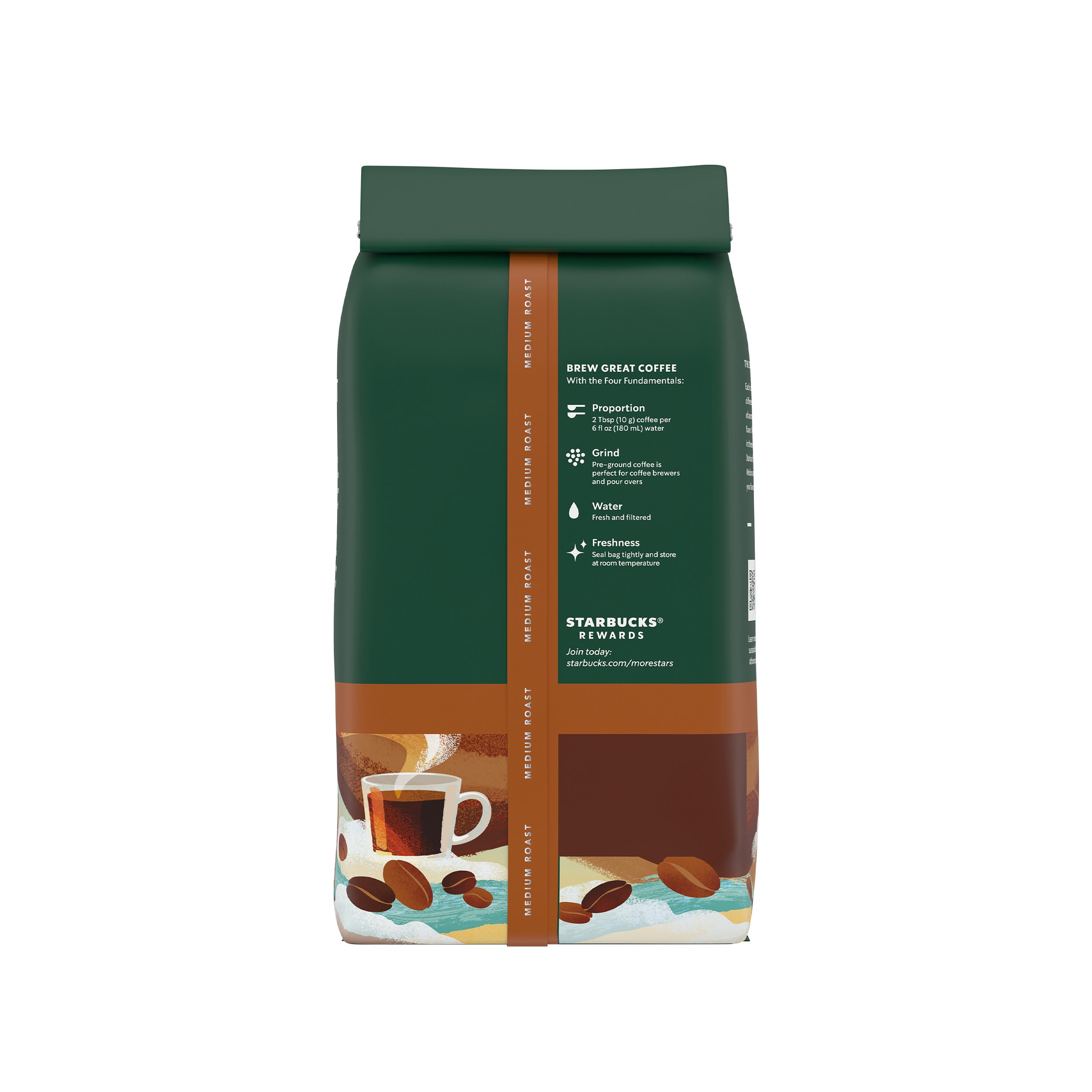 Starbucks Ground Caffeinated Bag No medium_roast