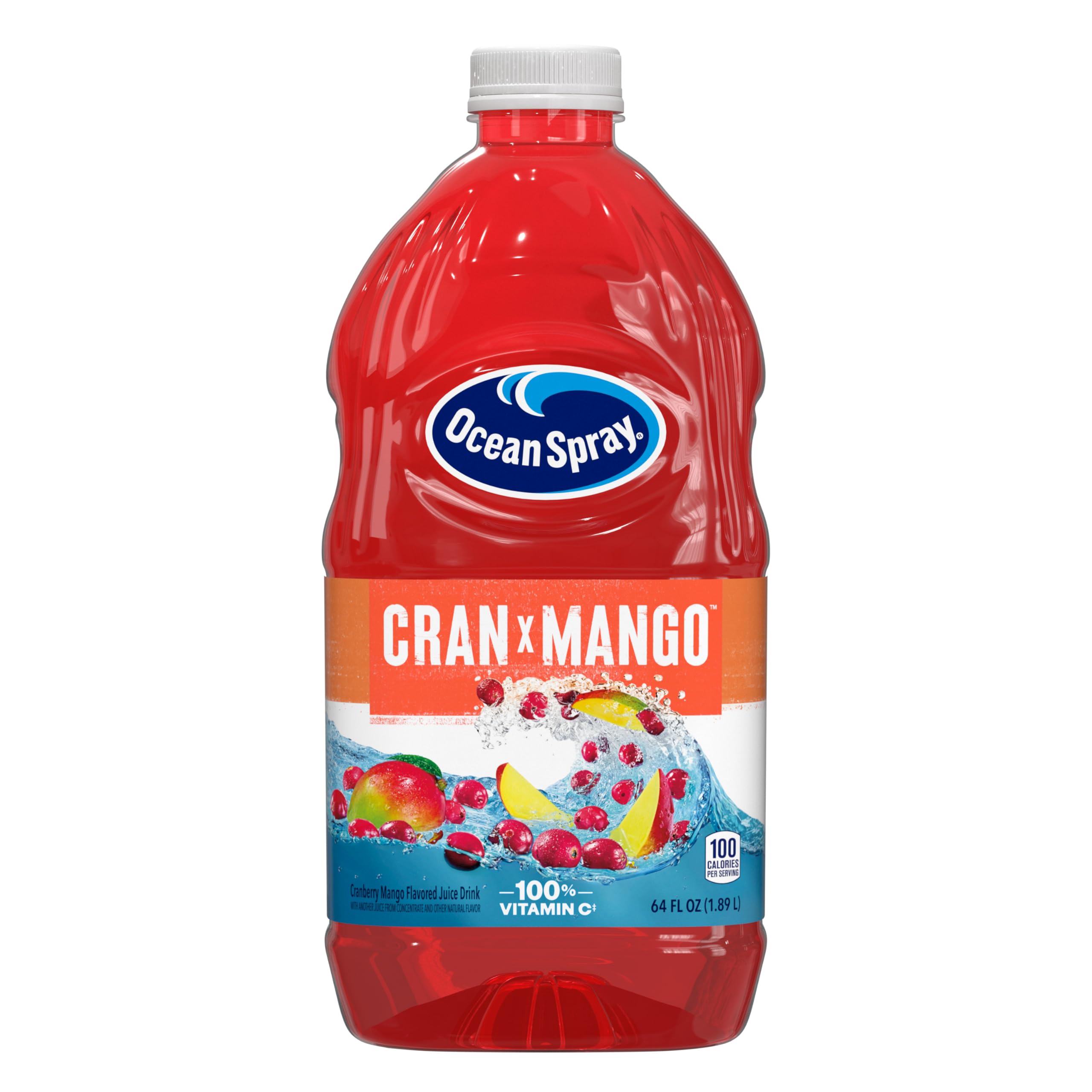 Ocean Spray® Cranberry Juice Cocktail with Calcium, 64 Fl Oz Bottle (Pack of 8)