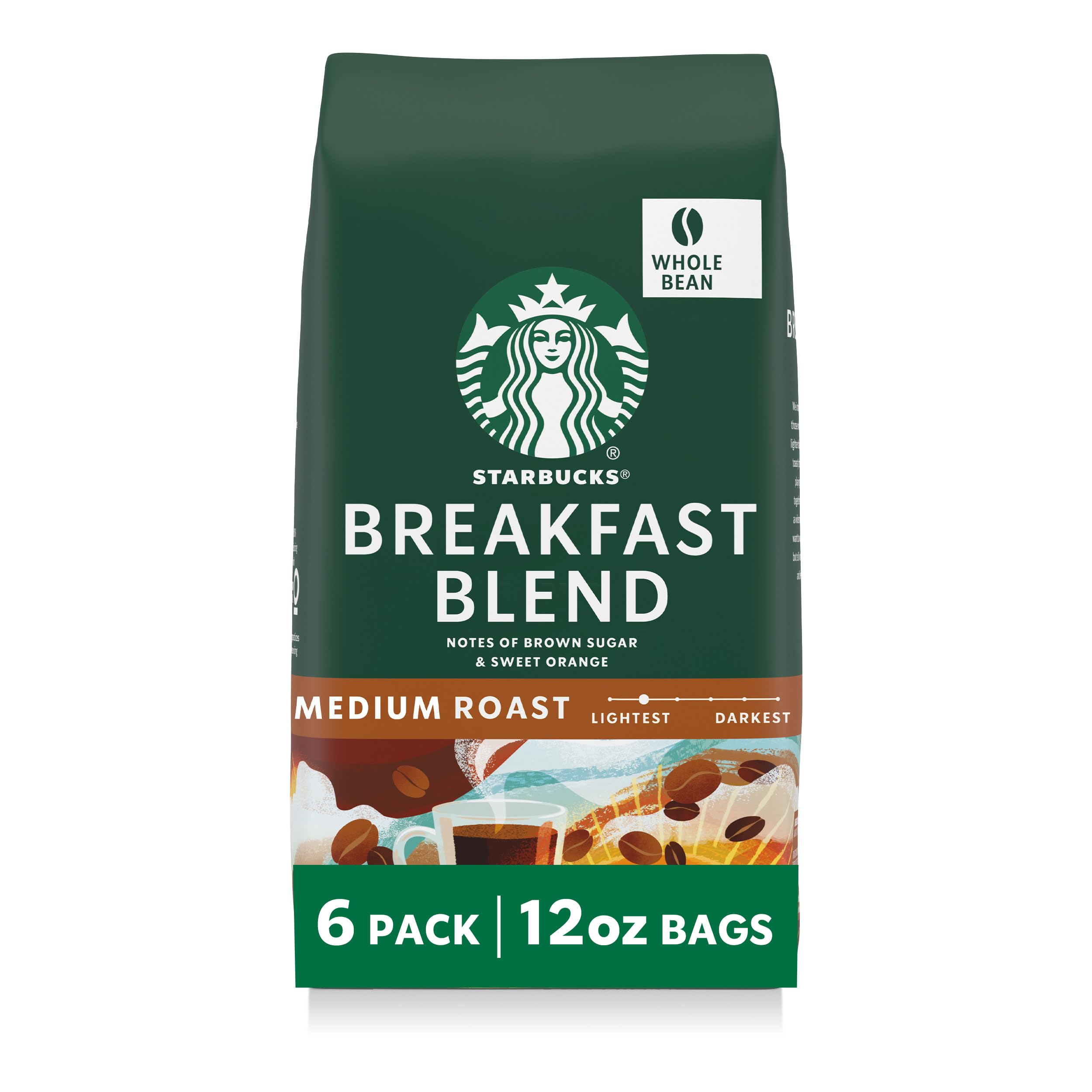 Starbucks Whole Bean Caffeinated Bag No medium_roast